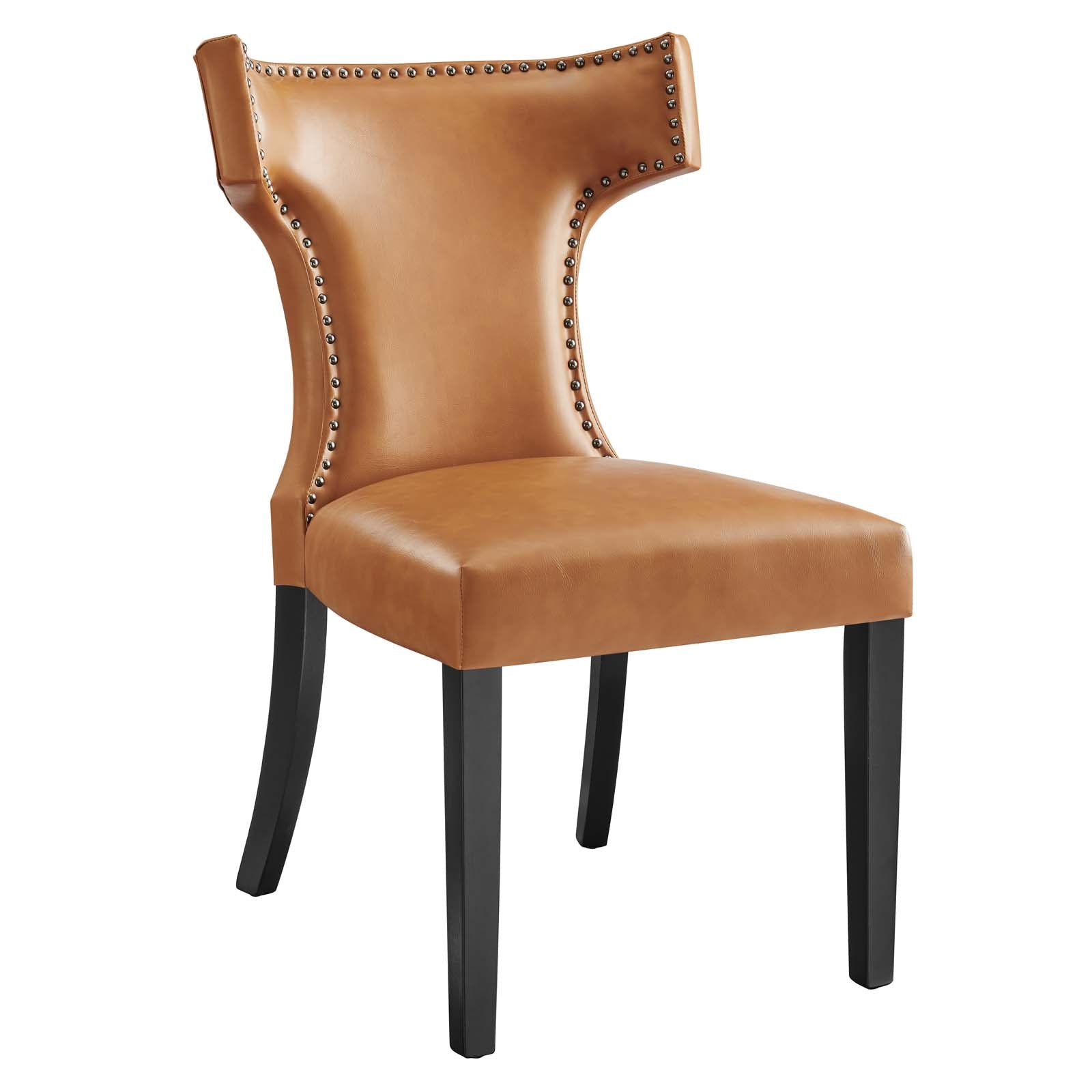 Curve Vegan Leather Dining Chair - East Shore Modern Home Furnishings
