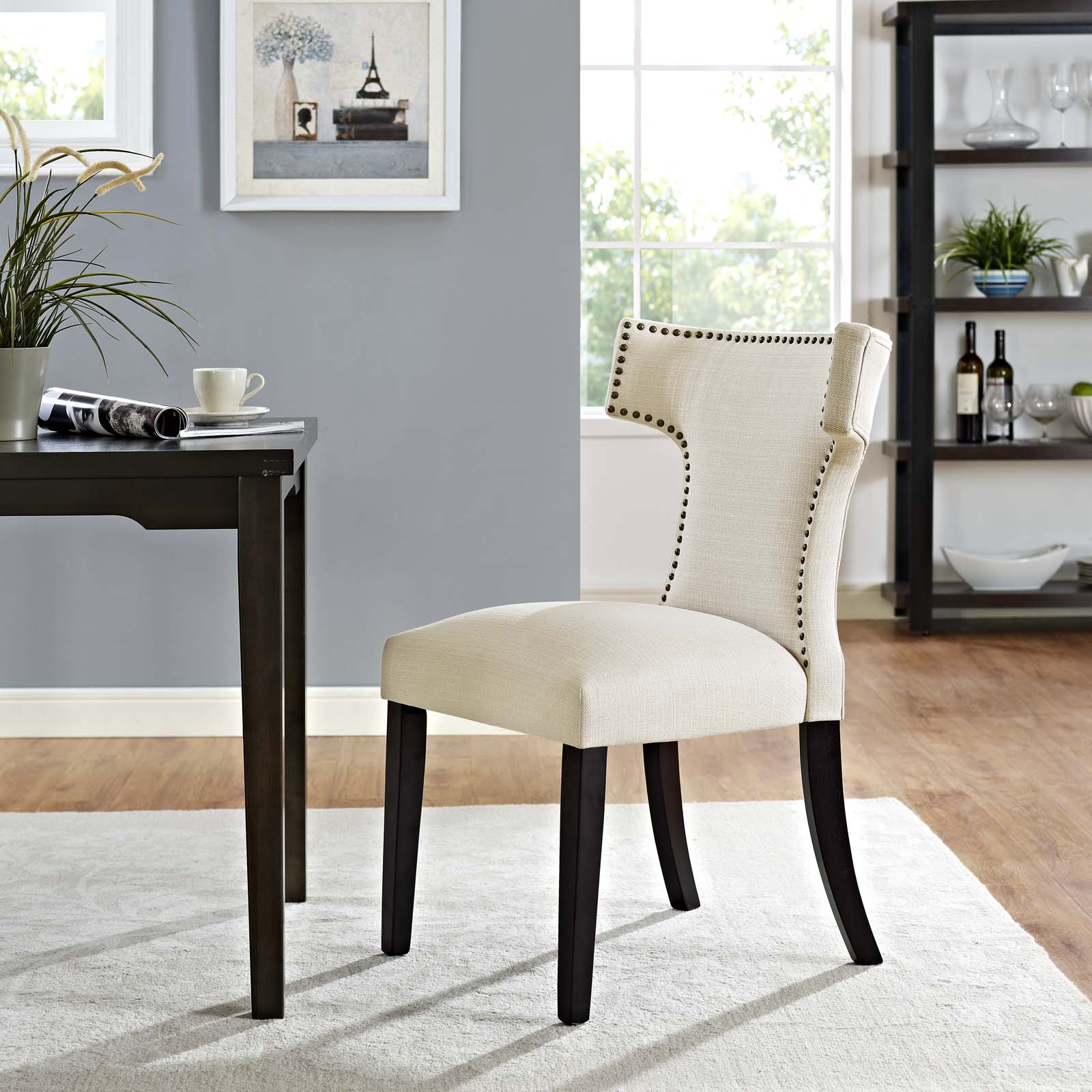 Curve Fabric Dining Chair - East Shore Modern Home Furnishings