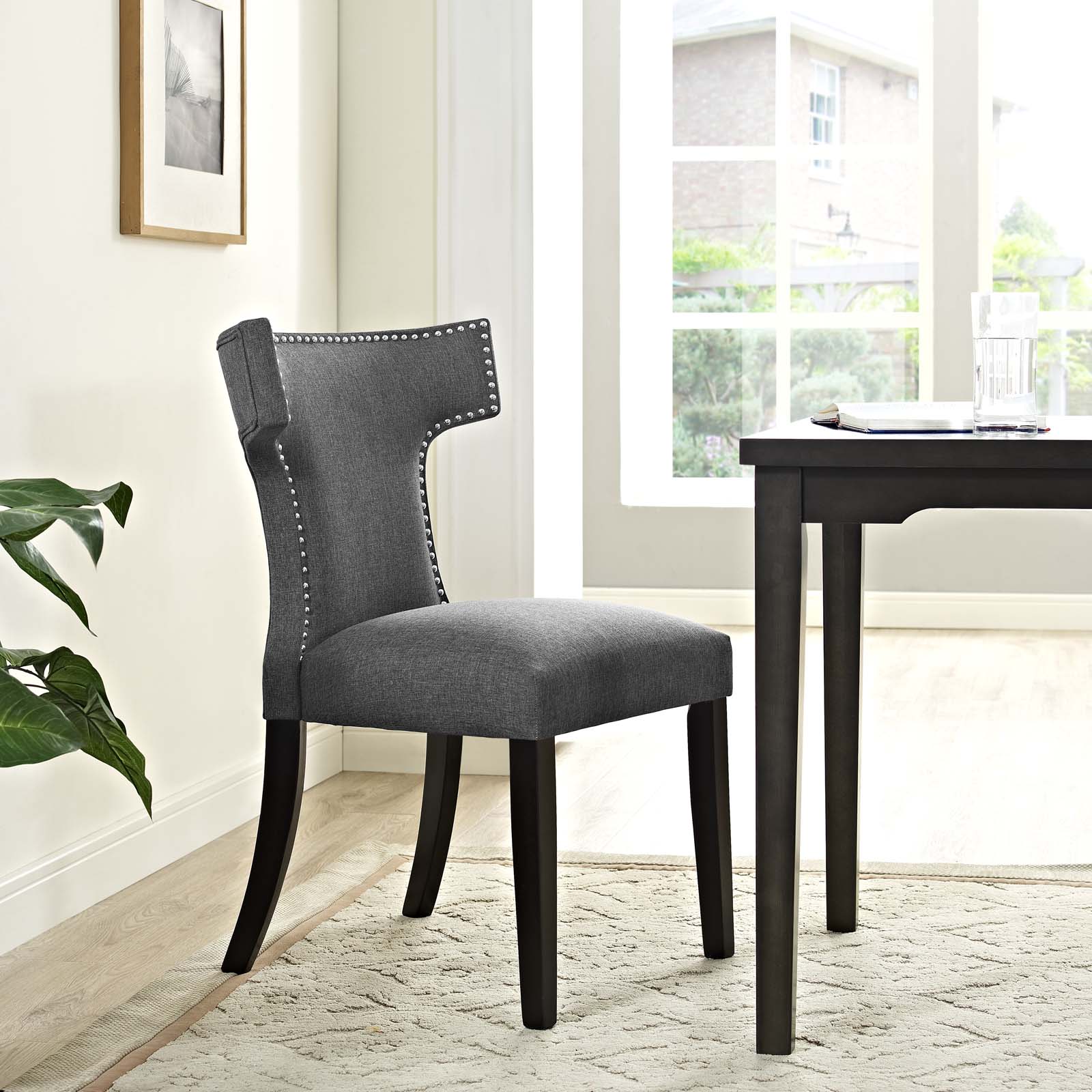 Curve Fabric Dining Chair - East Shore Modern Home Furnishings