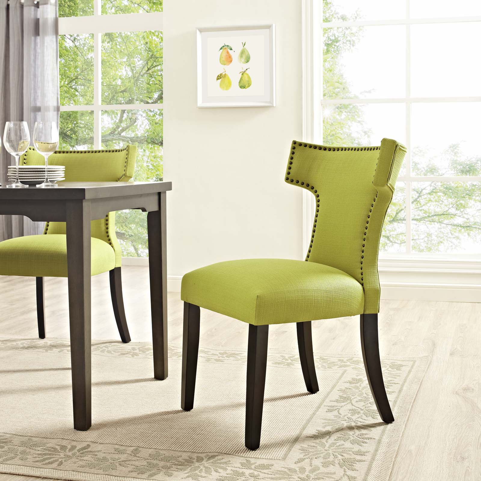 Curve Fabric Dining Chair - East Shore Modern Home Furnishings