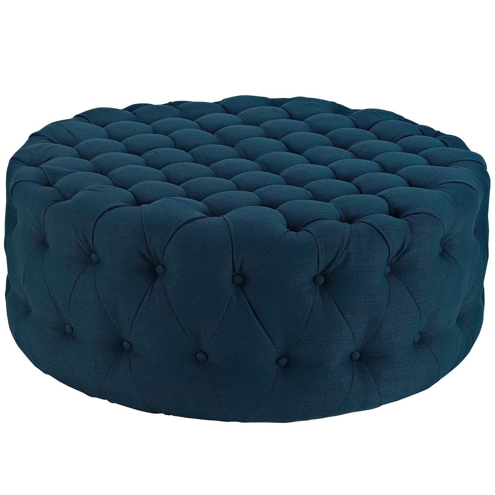 Amour Upholstered Fabric Ottoman