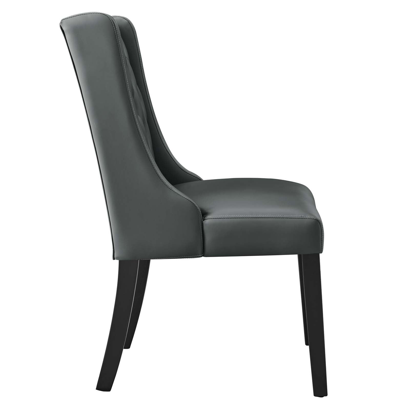 Baronet Button Tufted Vegan Leather Dining Chair - East Shore Modern Home Furnishings