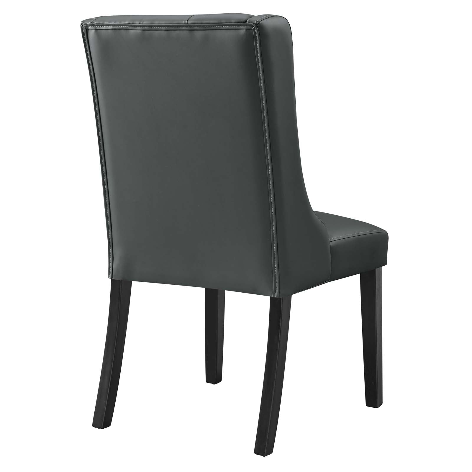 Baronet Button Tufted Vegan Leather Dining Chair - East Shore Modern Home Furnishings