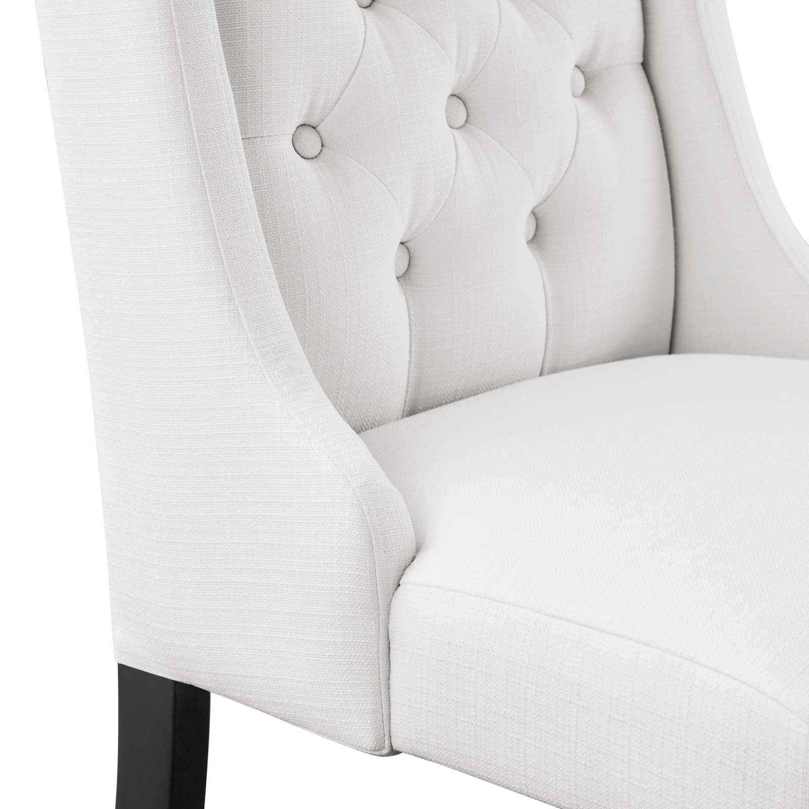 Baronet Button Tufted Fabric Dining Chair