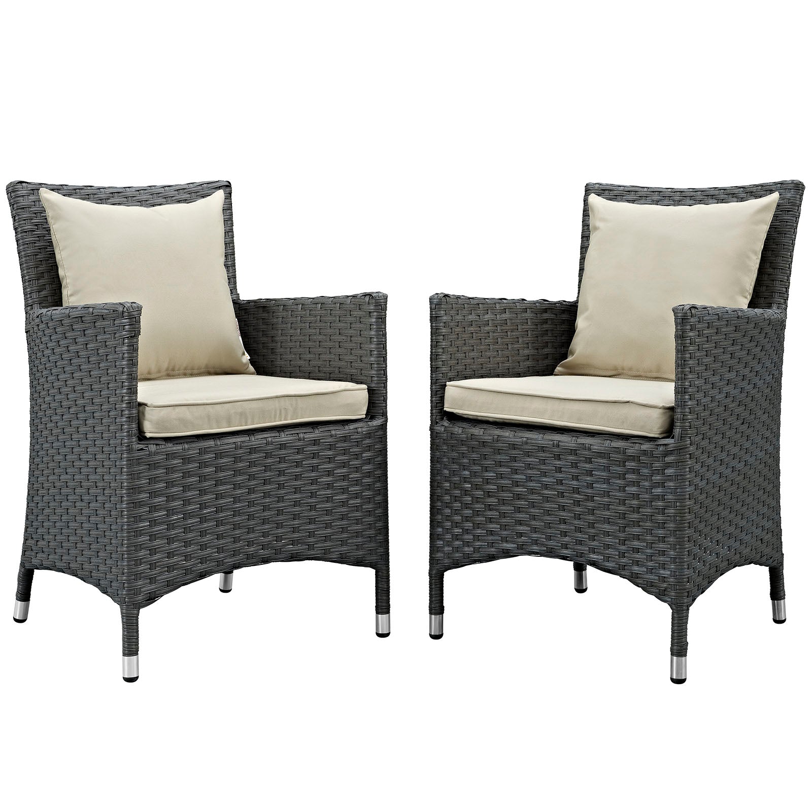 Sojourn 2 Piece Outdoor Patio Sunbrella® Dining Set - East Shore Modern Home Furnishings