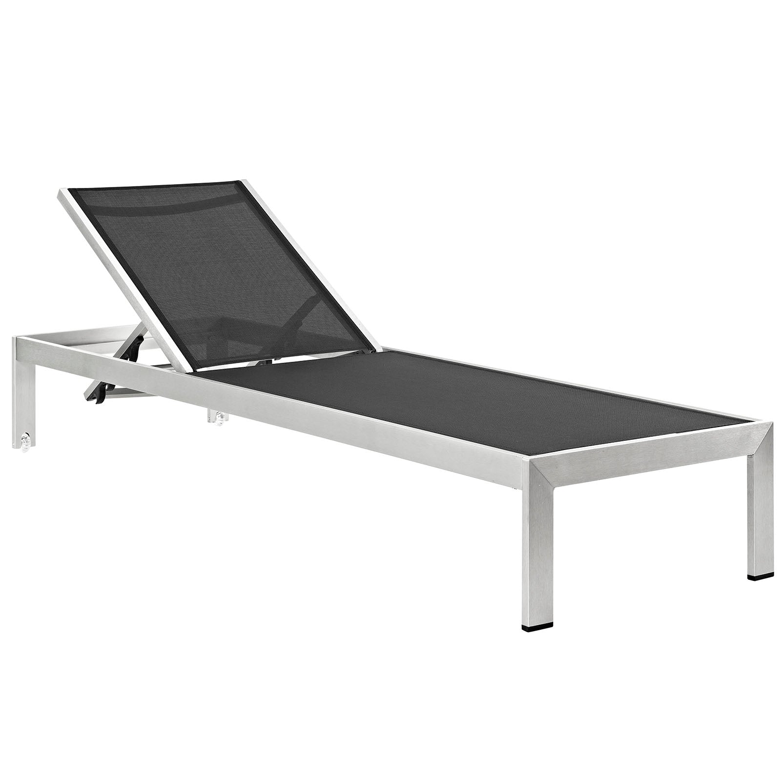 Shore Outdoor Patio Aluminum Mesh Chaise - East Shore Modern Home Furnishings