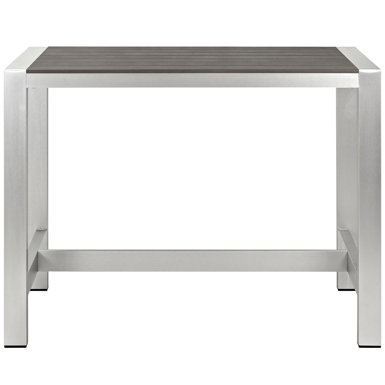 Shore Outdoor Patio Aluminum Rectangle Bar Table - East Shore Modern Home Furnishings