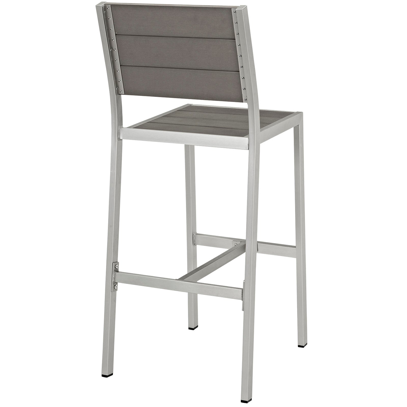 Shore Outdoor Patio Aluminum Armless Bar Stool - East Shore Modern Home Furnishings