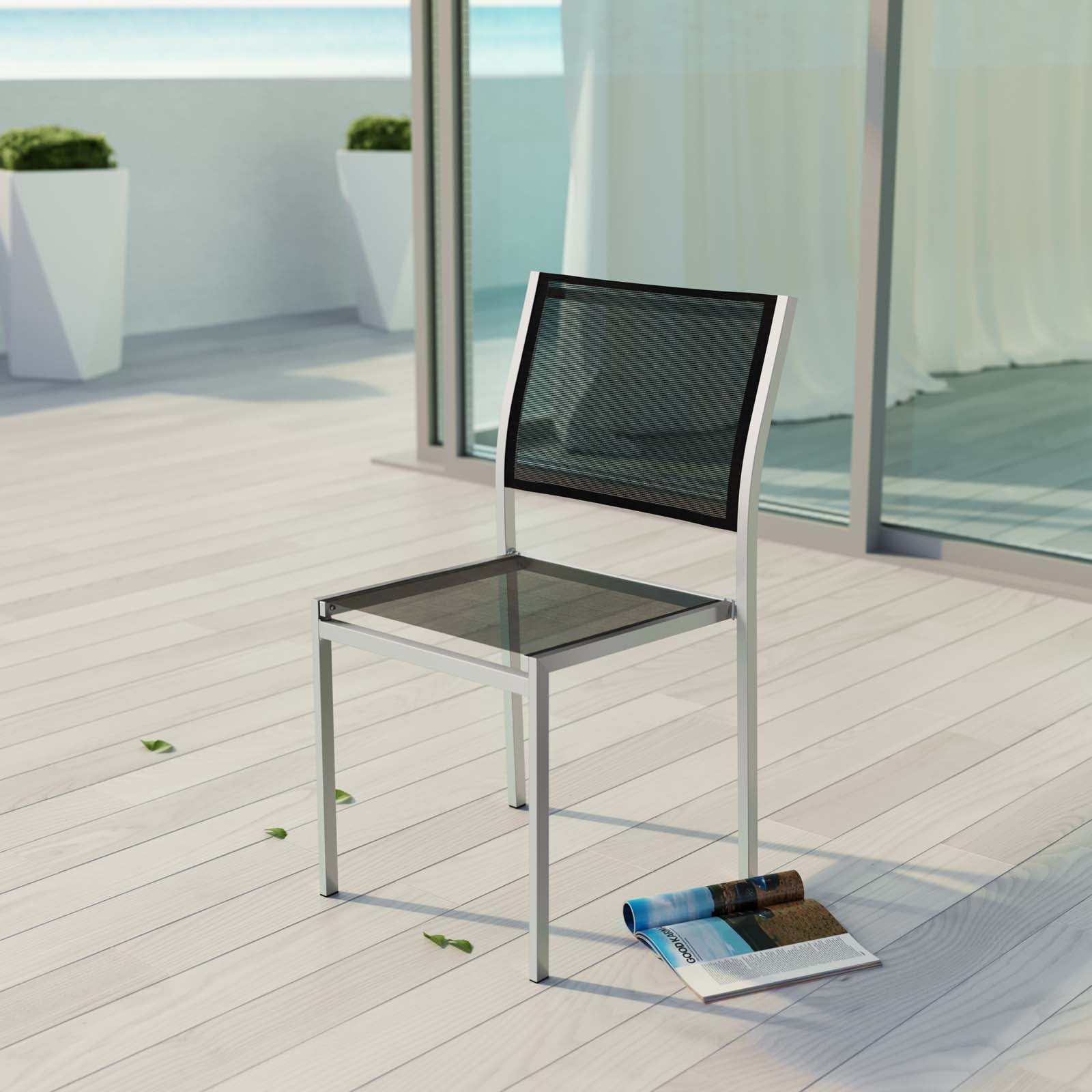 Shore Outdoor Patio Aluminum Side Chair - East Shore Modern Home Furnishings