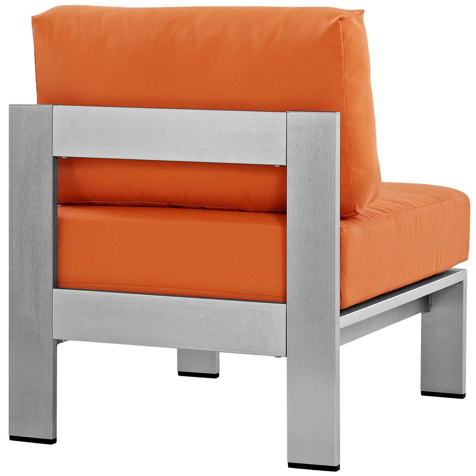 Shore Armless Outdoor Patio Aluminum Chair - East Shore Modern Home Furnishings