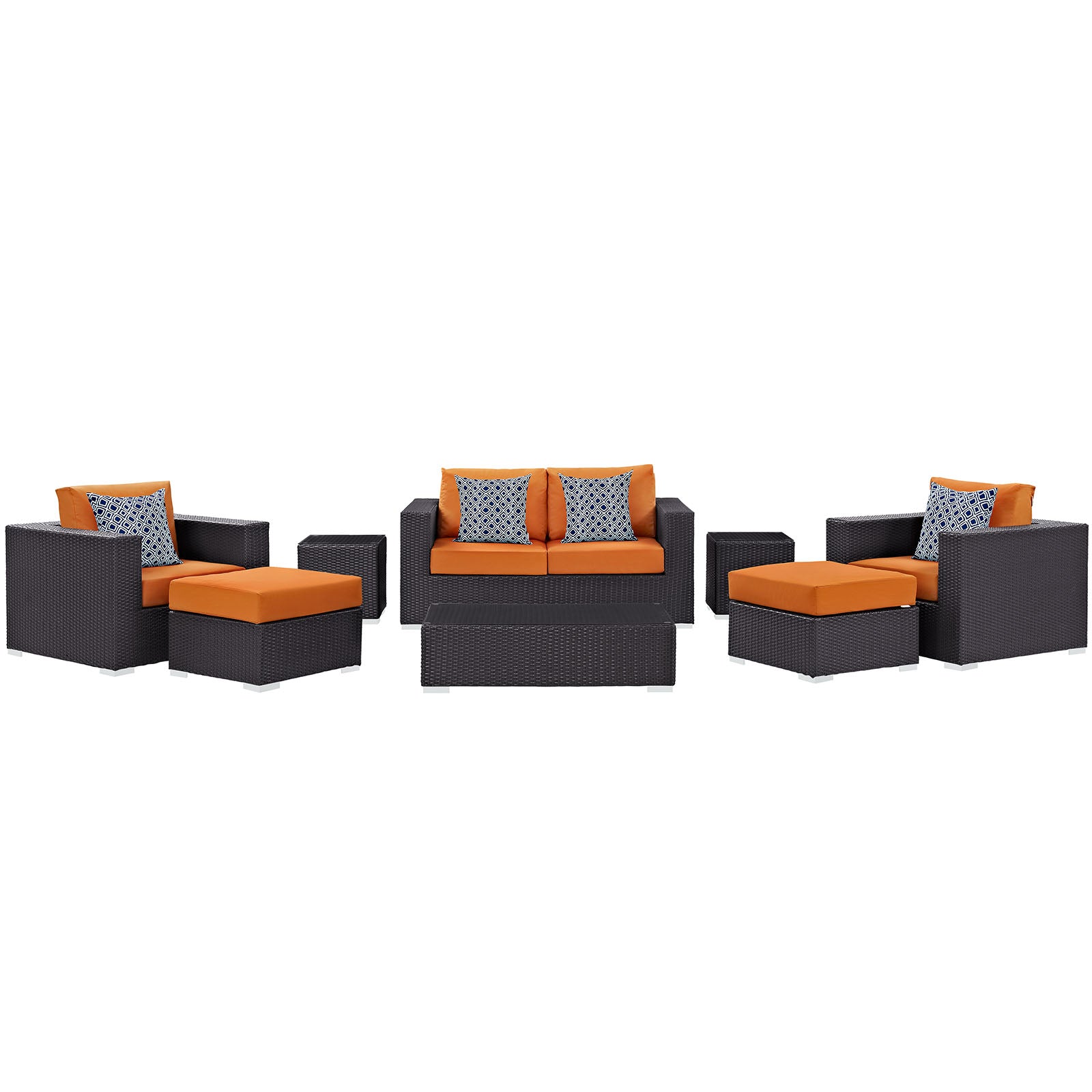 Convene 8 Piece Outdoor Patio Sofa Set - East Shore Modern Home Furnishings