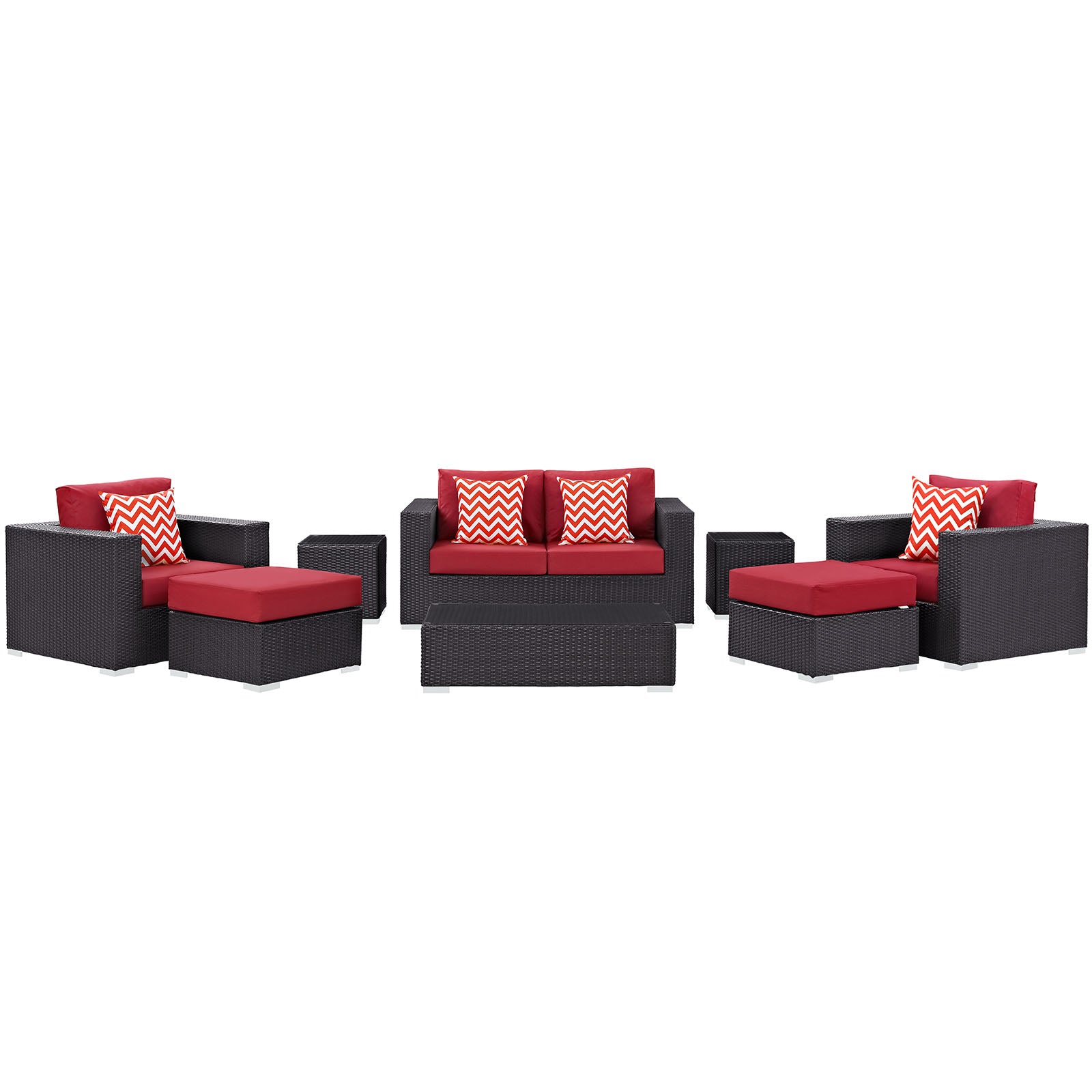 Convene 8 Piece Outdoor Patio Sofa Set - East Shore Modern Home Furnishings
