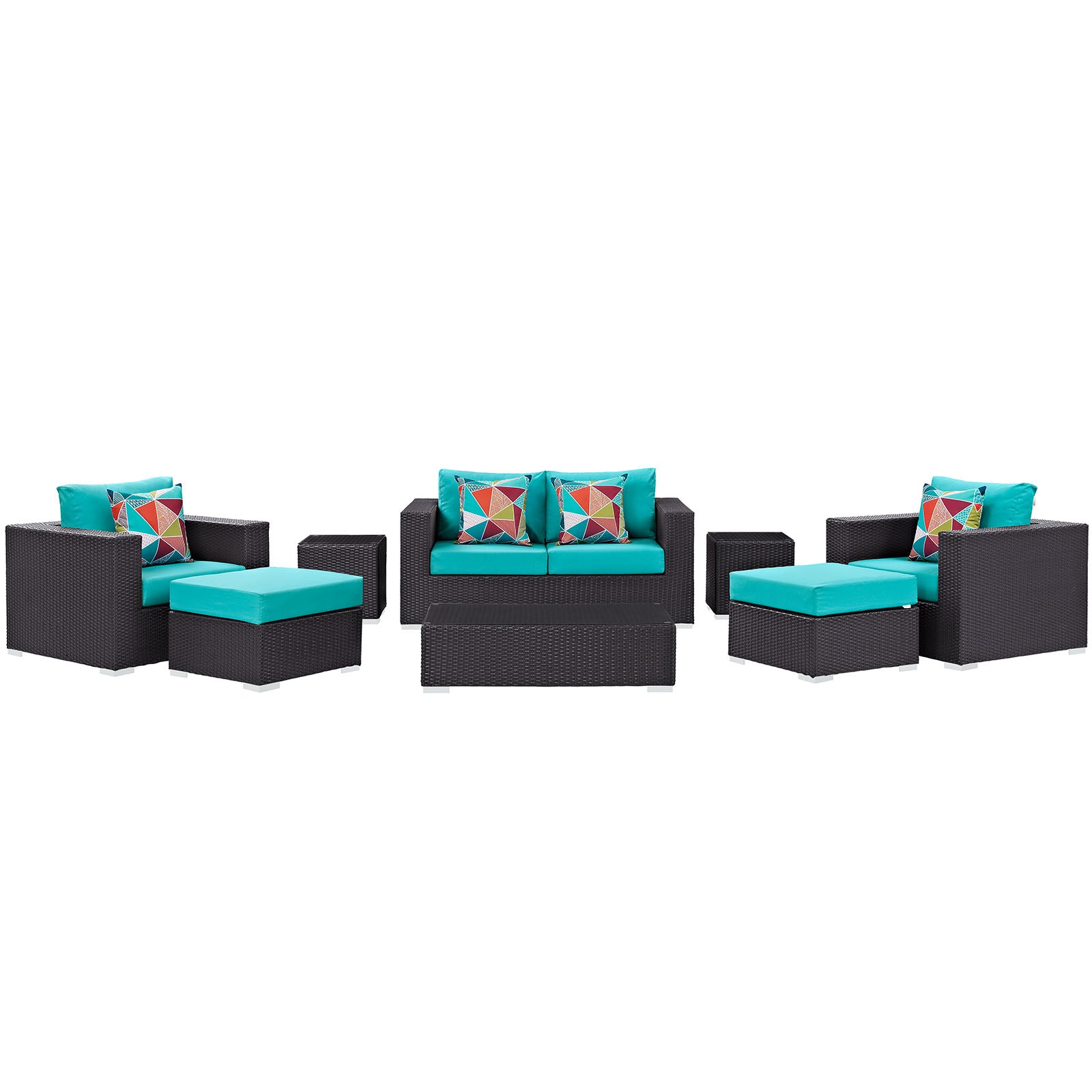 Convene 8 Piece Outdoor Patio Sofa Set - East Shore Modern Home Furnishings