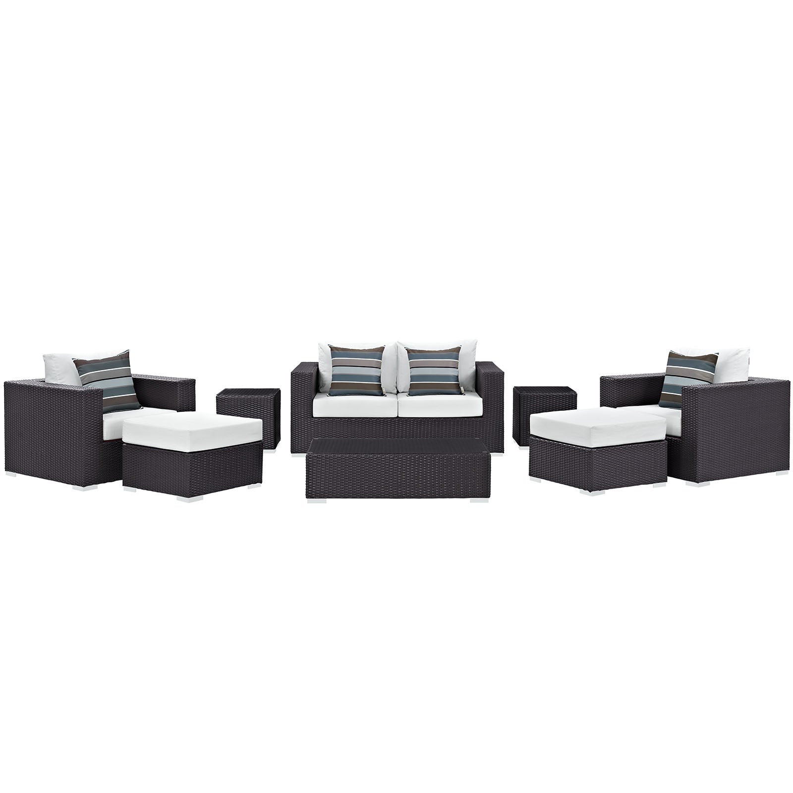 Convene 8 Piece Outdoor Patio Sofa Set - East Shore Modern Home Furnishings