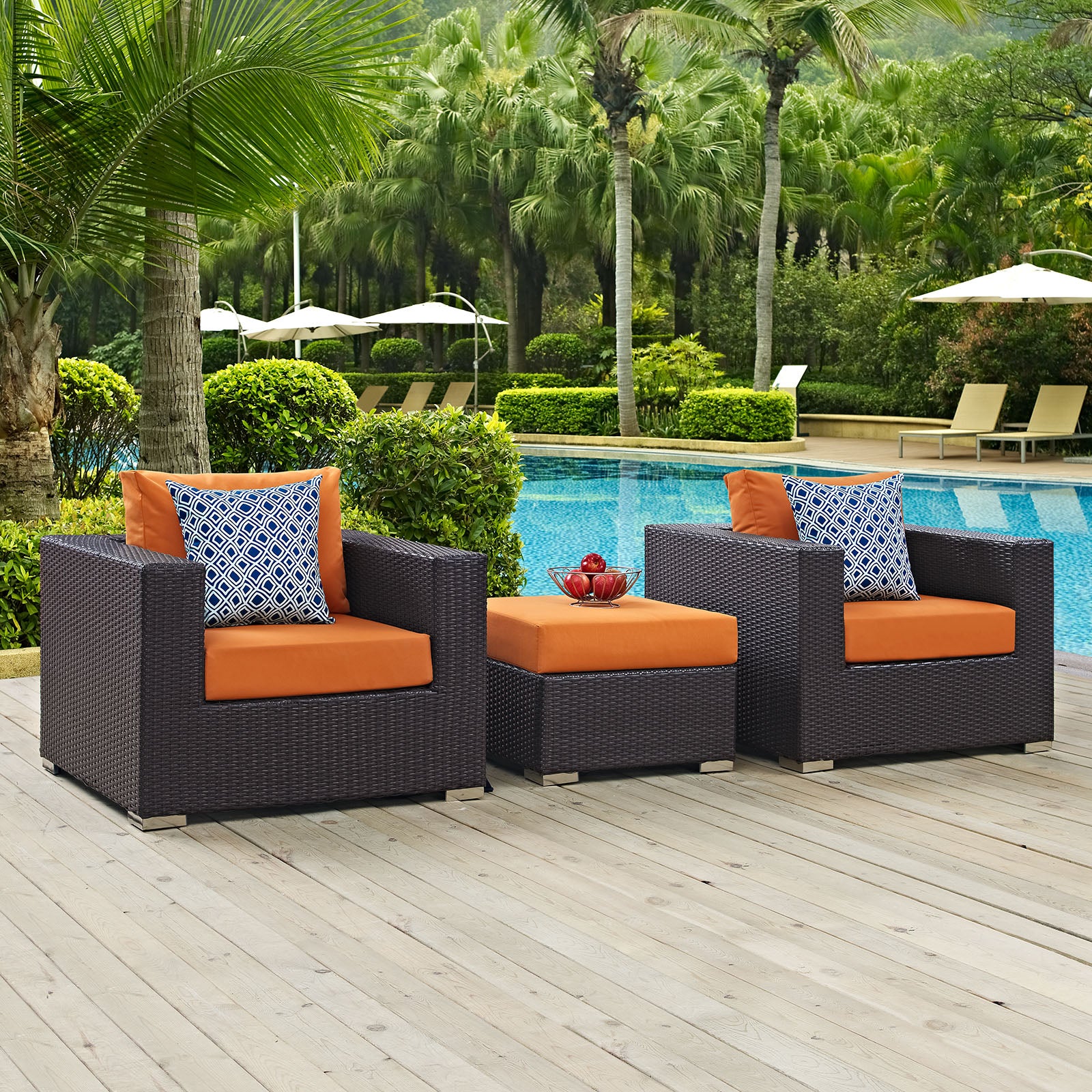 Convene 3 Piece Outdoor Patio Sofa Set