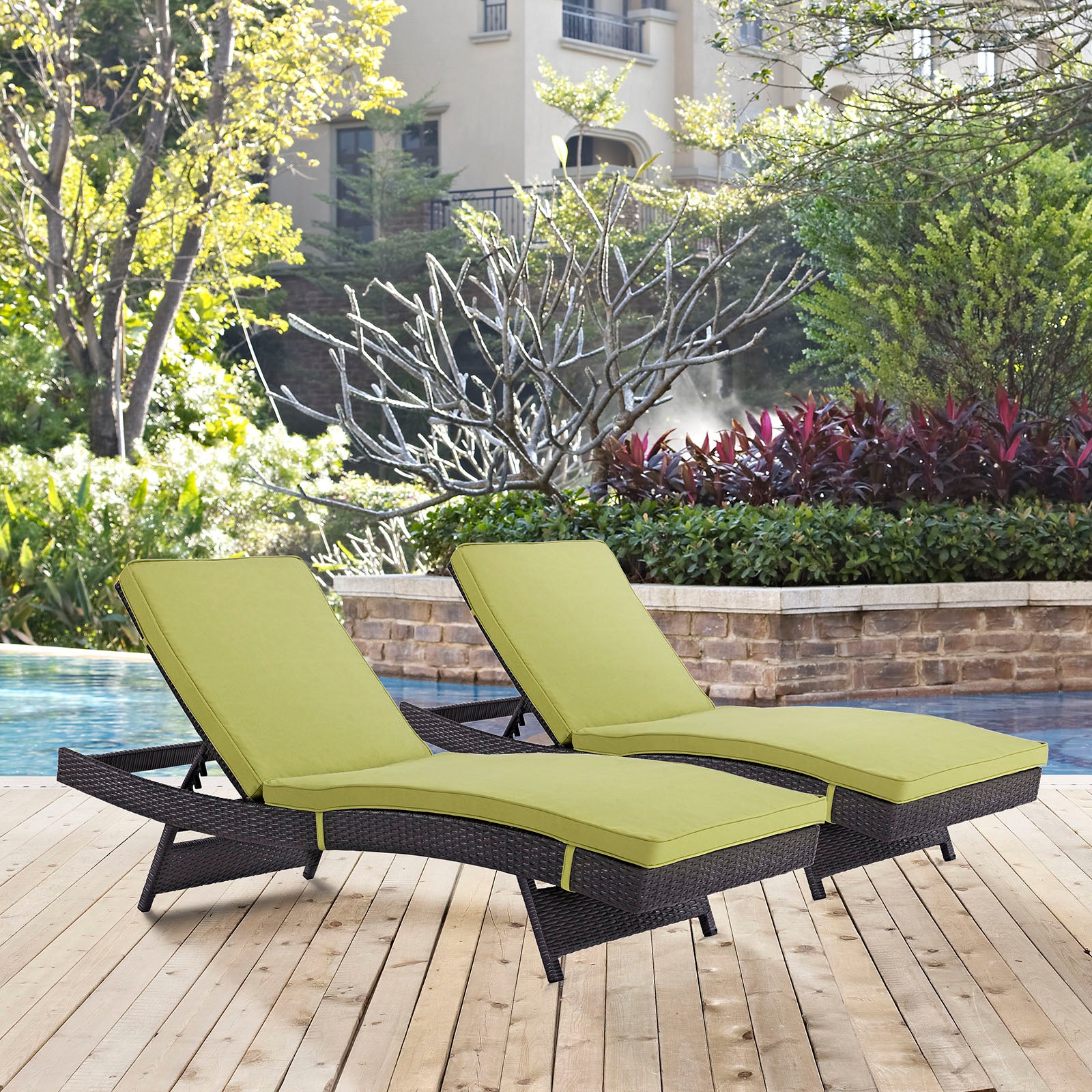 Convene Chaise Outdoor Patio Set of 2 - East Shore Modern Home Furnishings