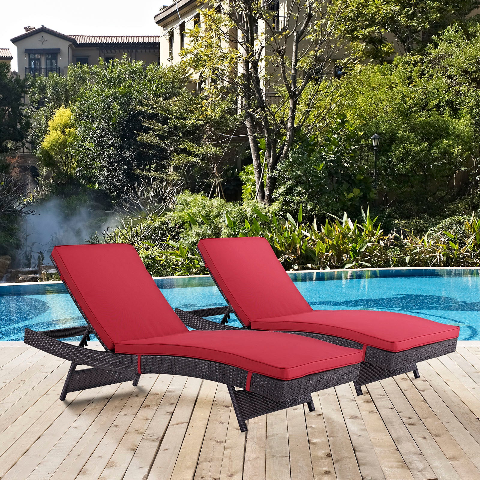 Convene Chaise Outdoor Patio Set of 2 - East Shore Modern Home Furnishings