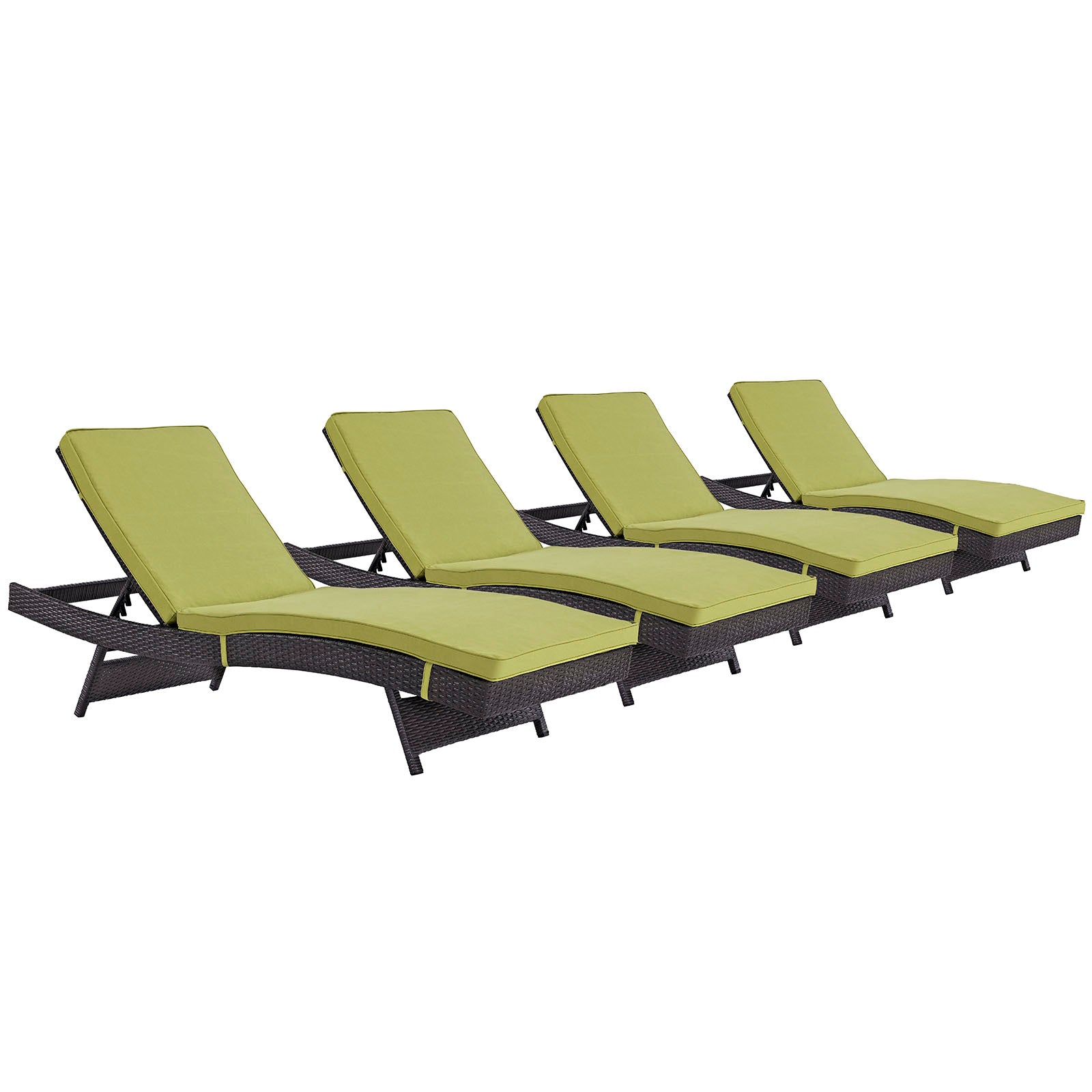 Convene Chaise Outdoor Patio Set of 4 - East Shore Modern Home Furnishings