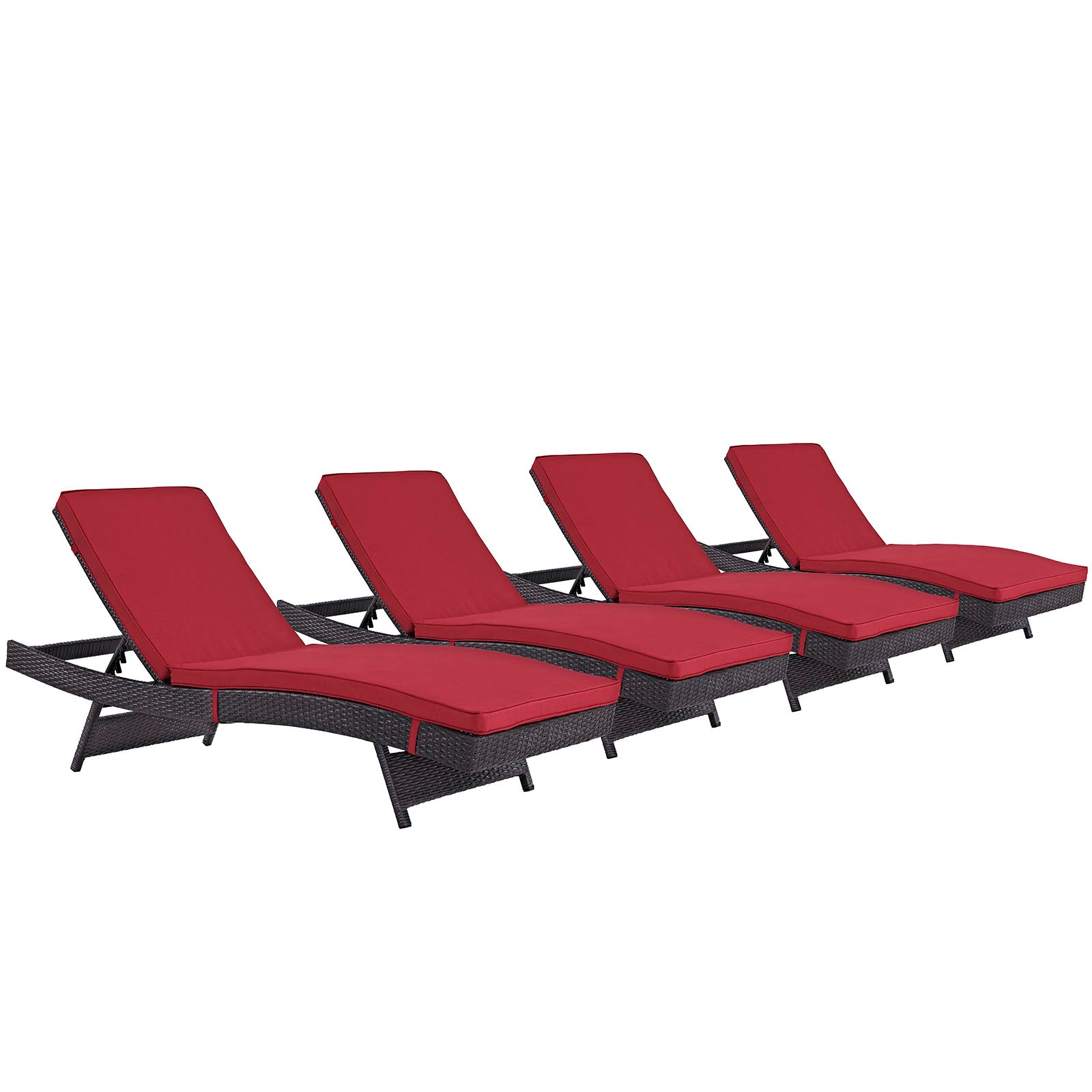 Convene Chaise Outdoor Patio Set of 4 - East Shore Modern Home Furnishings