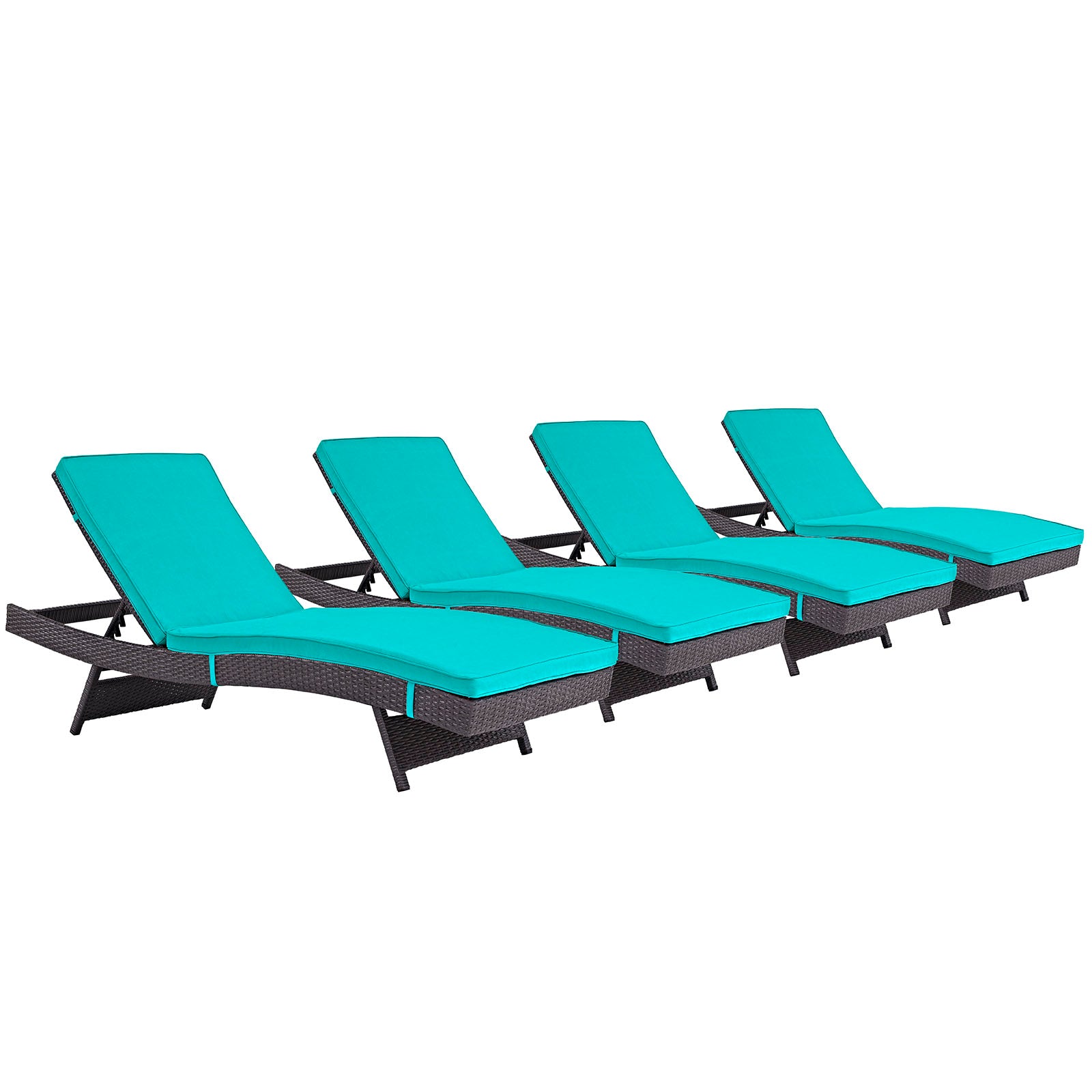 Convene Chaise Outdoor Patio Set of 4 - East Shore Modern Home Furnishings