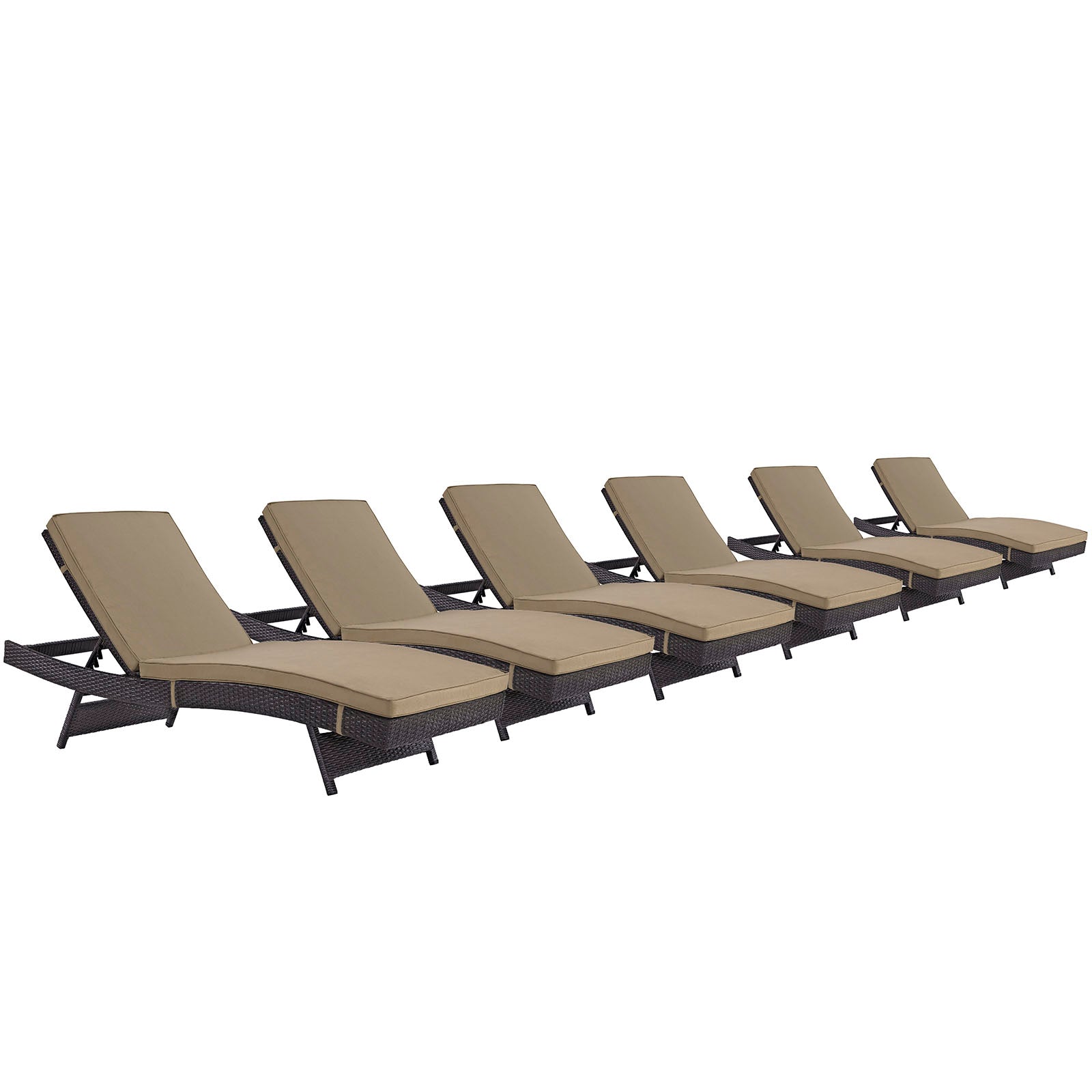 Convene Chaise Outdoor Patio Set of 6 - East Shore Modern Home Furnishings