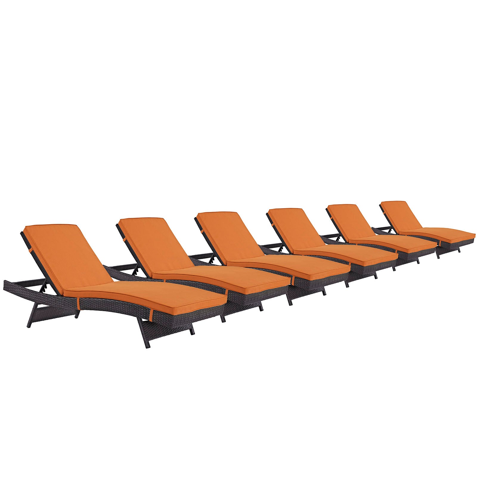 Convene Chaise Outdoor Patio Set of 6 - East Shore Modern Home Furnishings