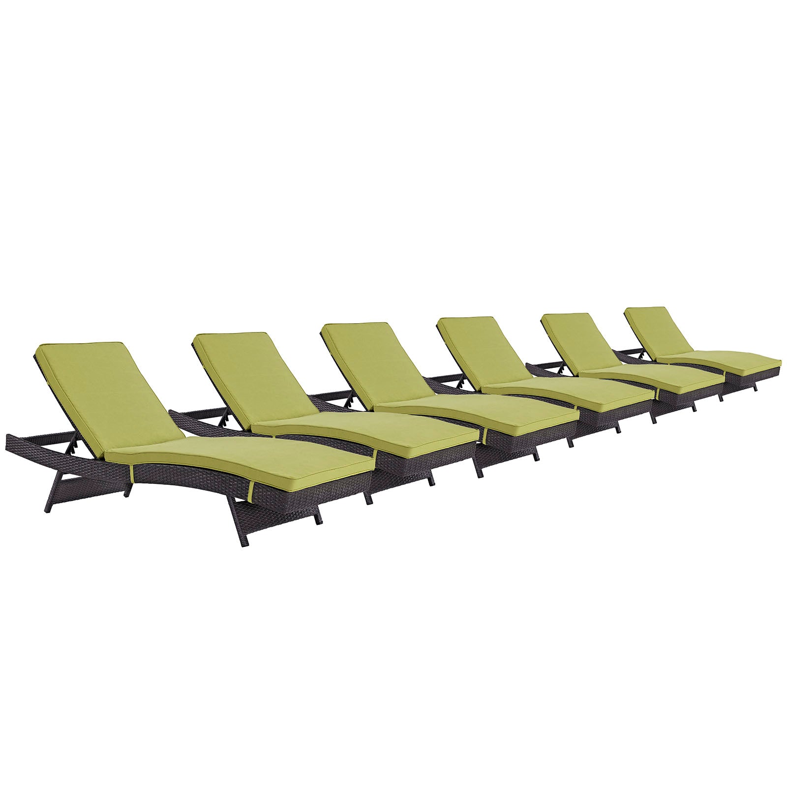 Convene Chaise Outdoor Patio Set of 6 - East Shore Modern Home Furnishings