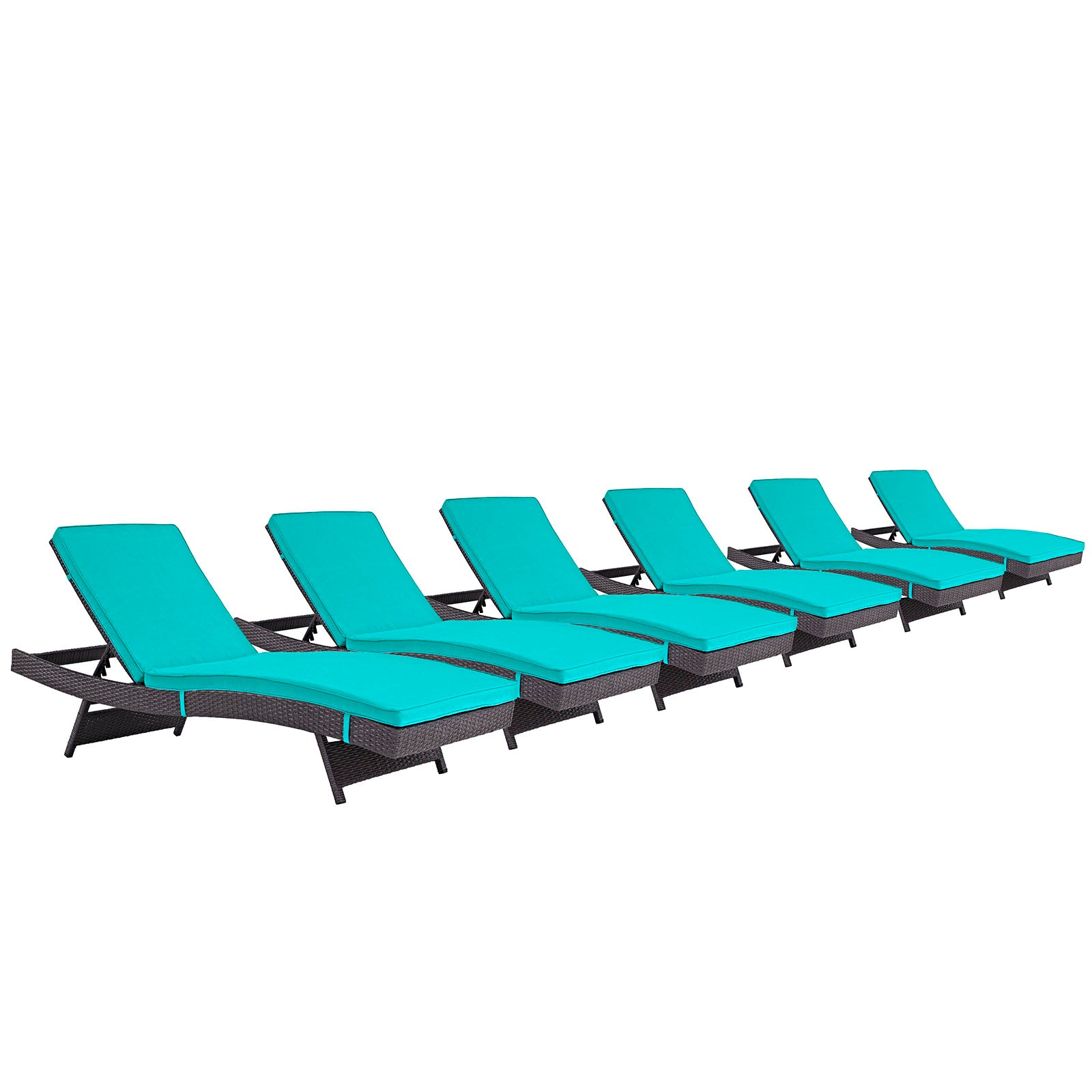 Convene Chaise Outdoor Patio Set of 6 - East Shore Modern Home Furnishings