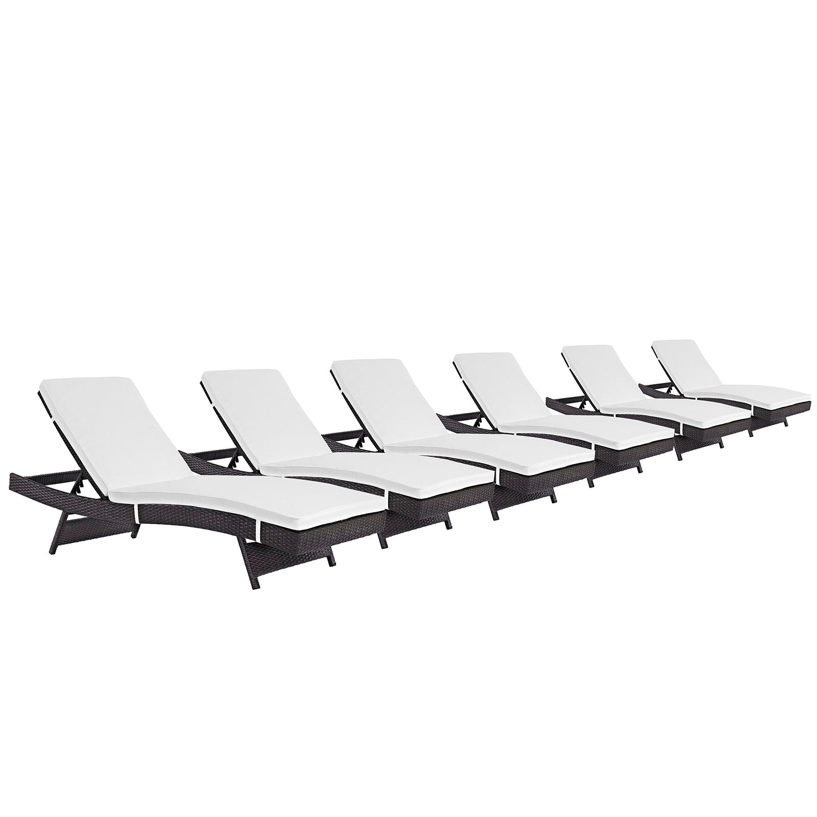 Convene Chaise Outdoor Patio Set of 6 - East Shore Modern Home Furnishings