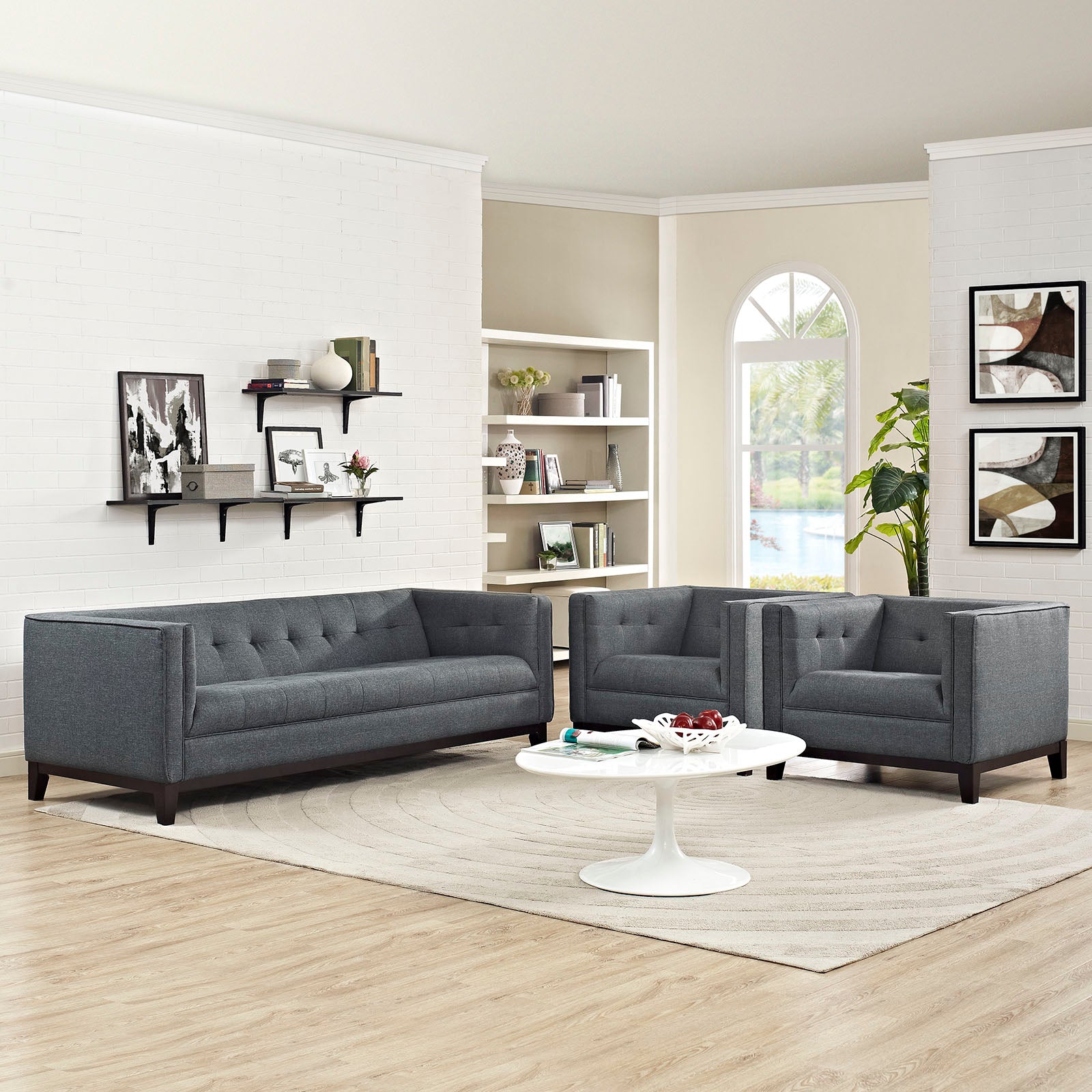 Serve Living Room Set Set of 3 - East Shore Modern Home Furnishings