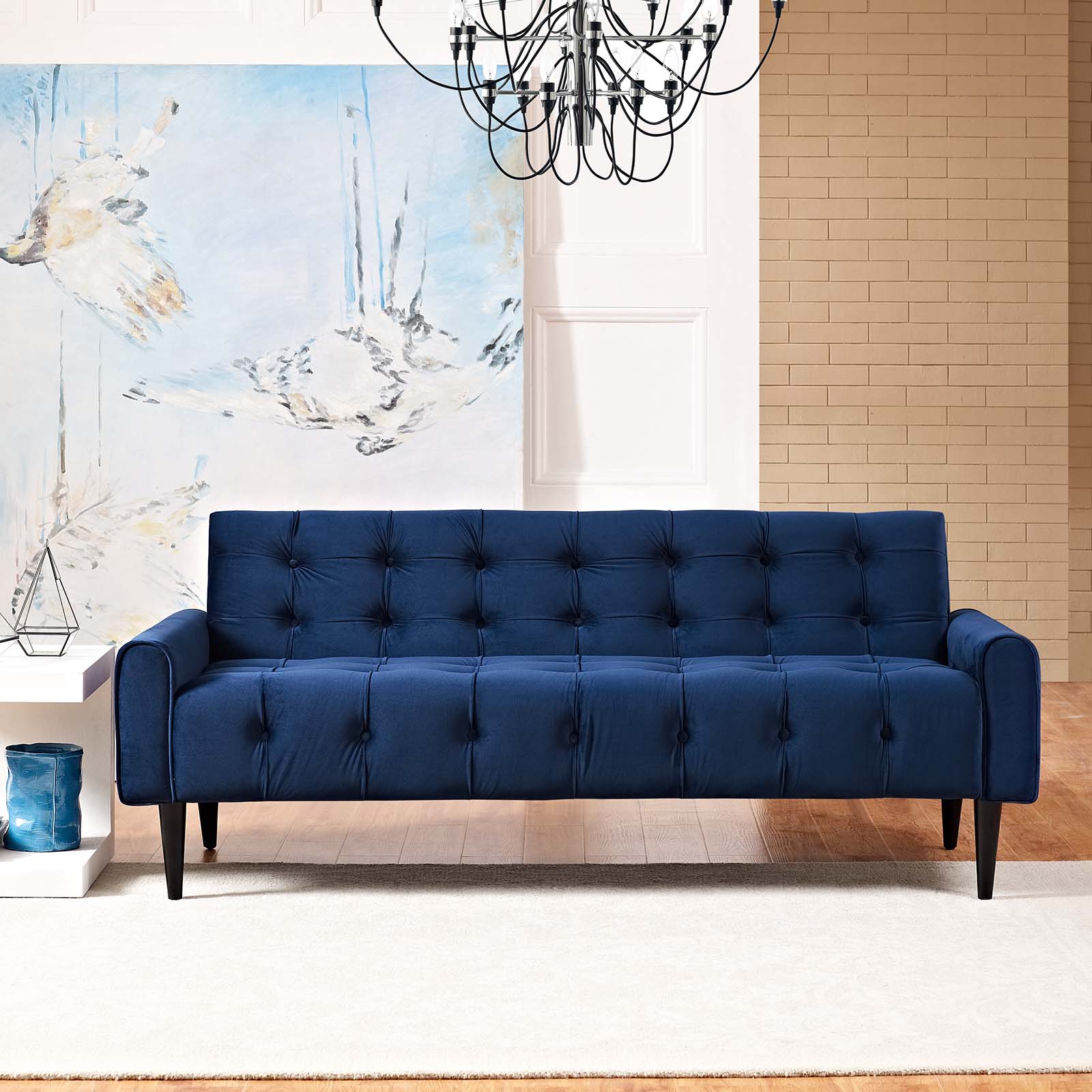 Delve Performance Velvet Sofa - East Shore Modern Home Furnishings