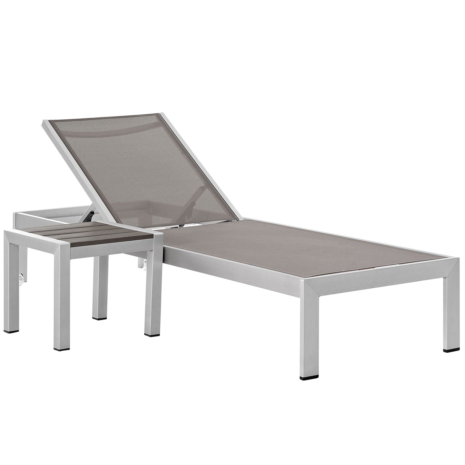 Shore 2 Piece Outdoor Patio Aluminum Set - East Shore Modern Home Furnishings