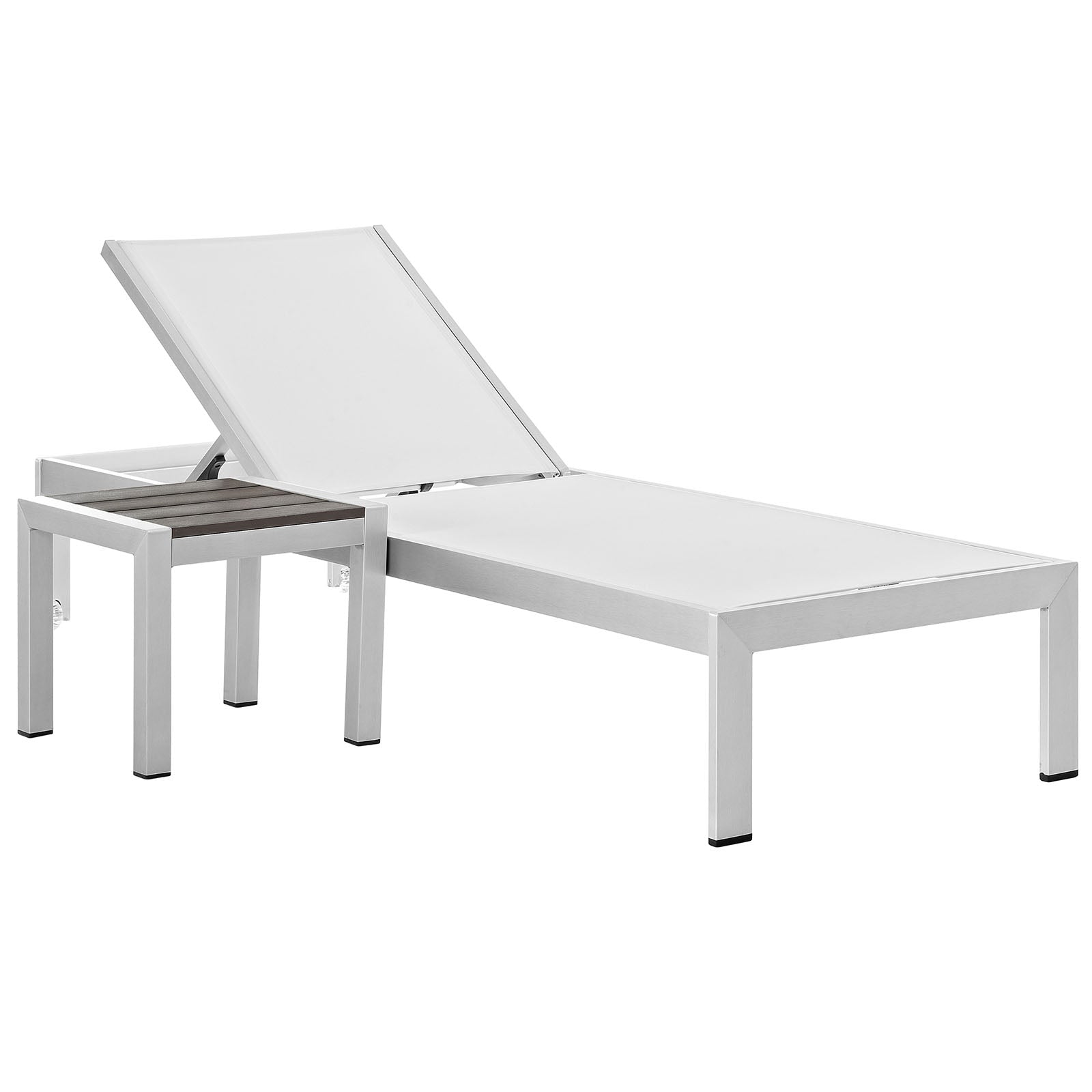 Shore 2 Piece Outdoor Patio Aluminum Set - East Shore Modern Home Furnishings