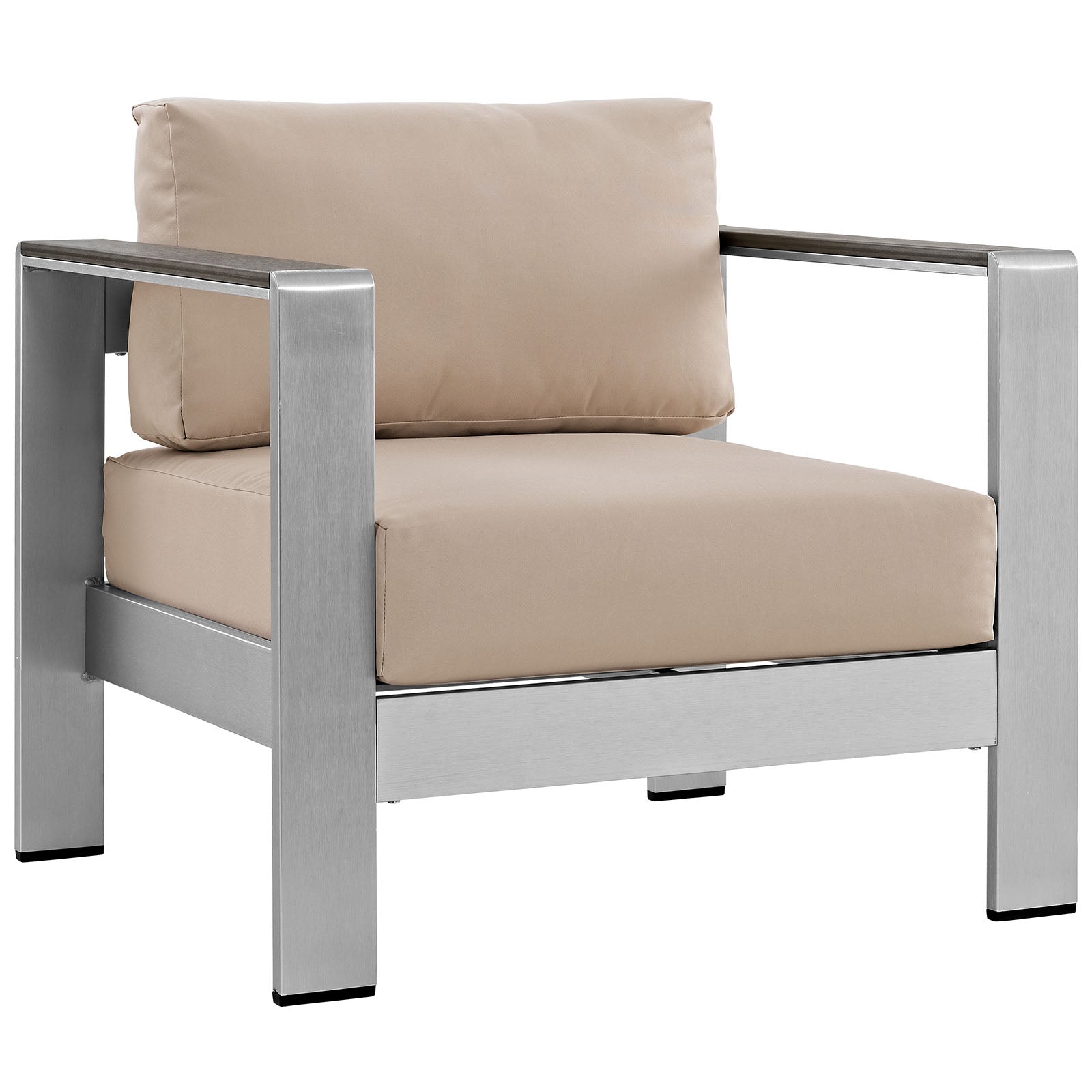 Shore 7 Piece Outdoor Patio Aluminum Sectional Sofa Set - East Shore Modern Home Furnishings