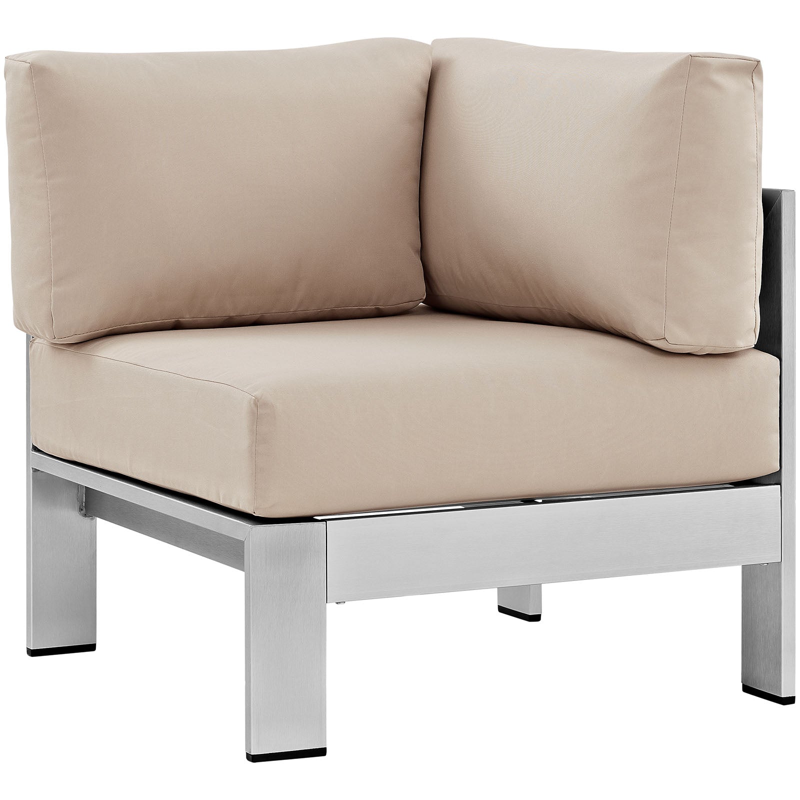 Shore 7 Piece Outdoor Patio Aluminum Sectional Sofa Set - East Shore Modern Home Furnishings