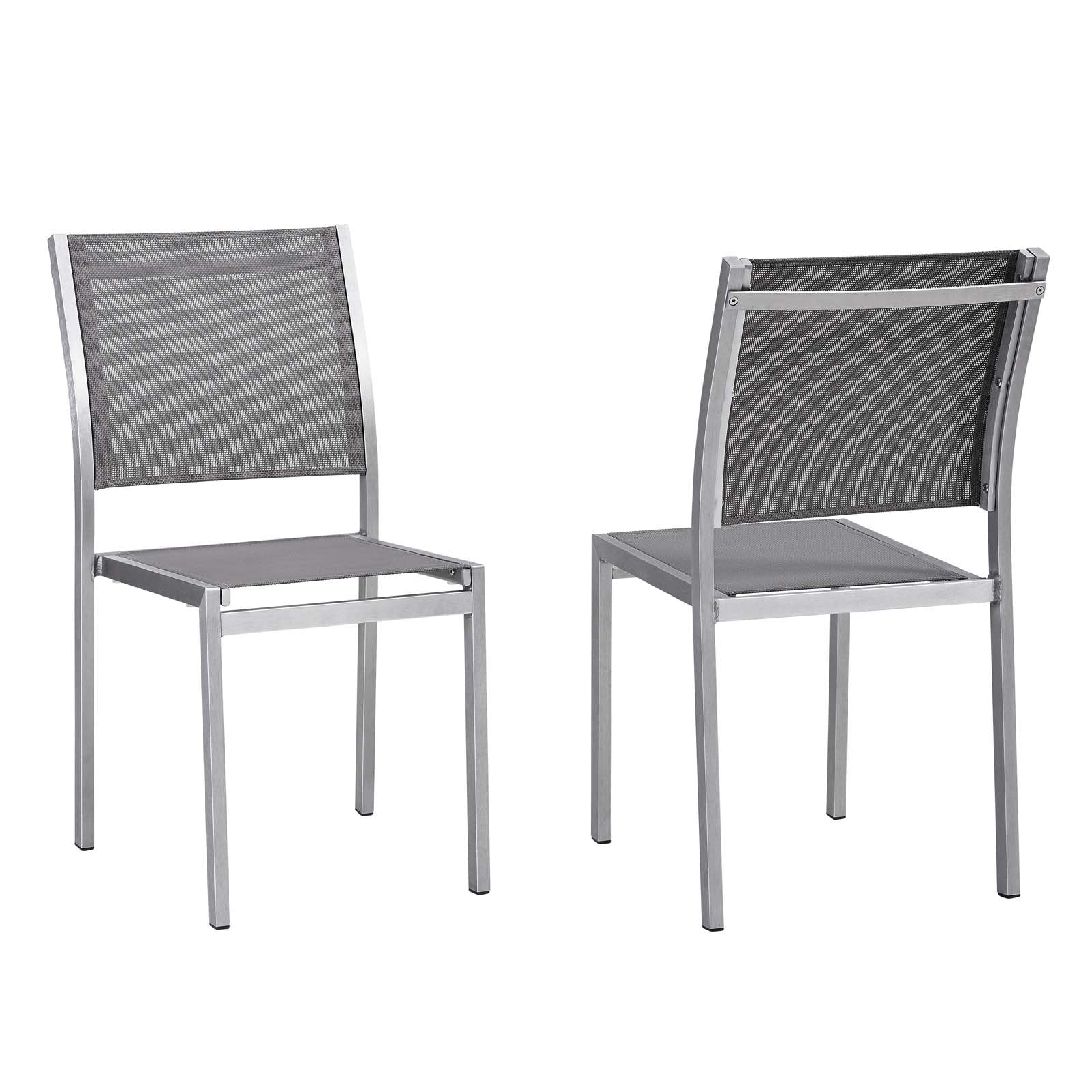Shore Side Chair Outdoor Patio Aluminum Set of 2 - East Shore Modern Home Furnishings