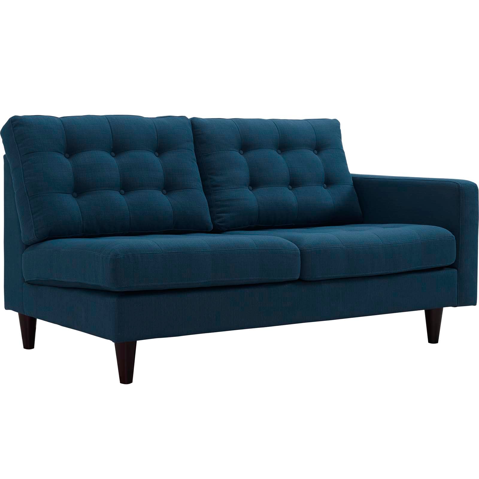 Empress Right-Facing Upholstered Fabric Loveseat - East Shore Modern Home Furnishings