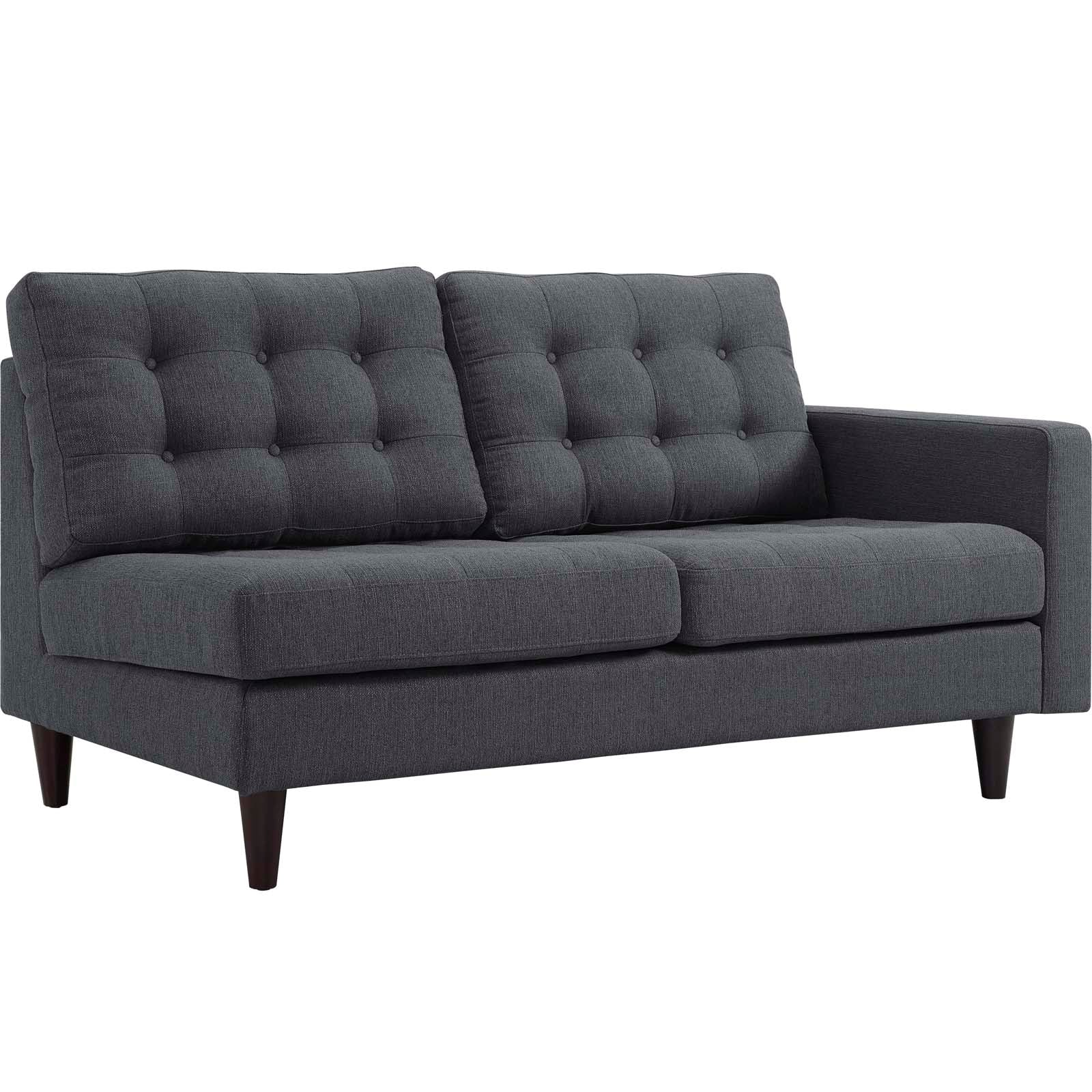Empress Right-Facing Upholstered Fabric Loveseat - East Shore Modern Home Furnishings