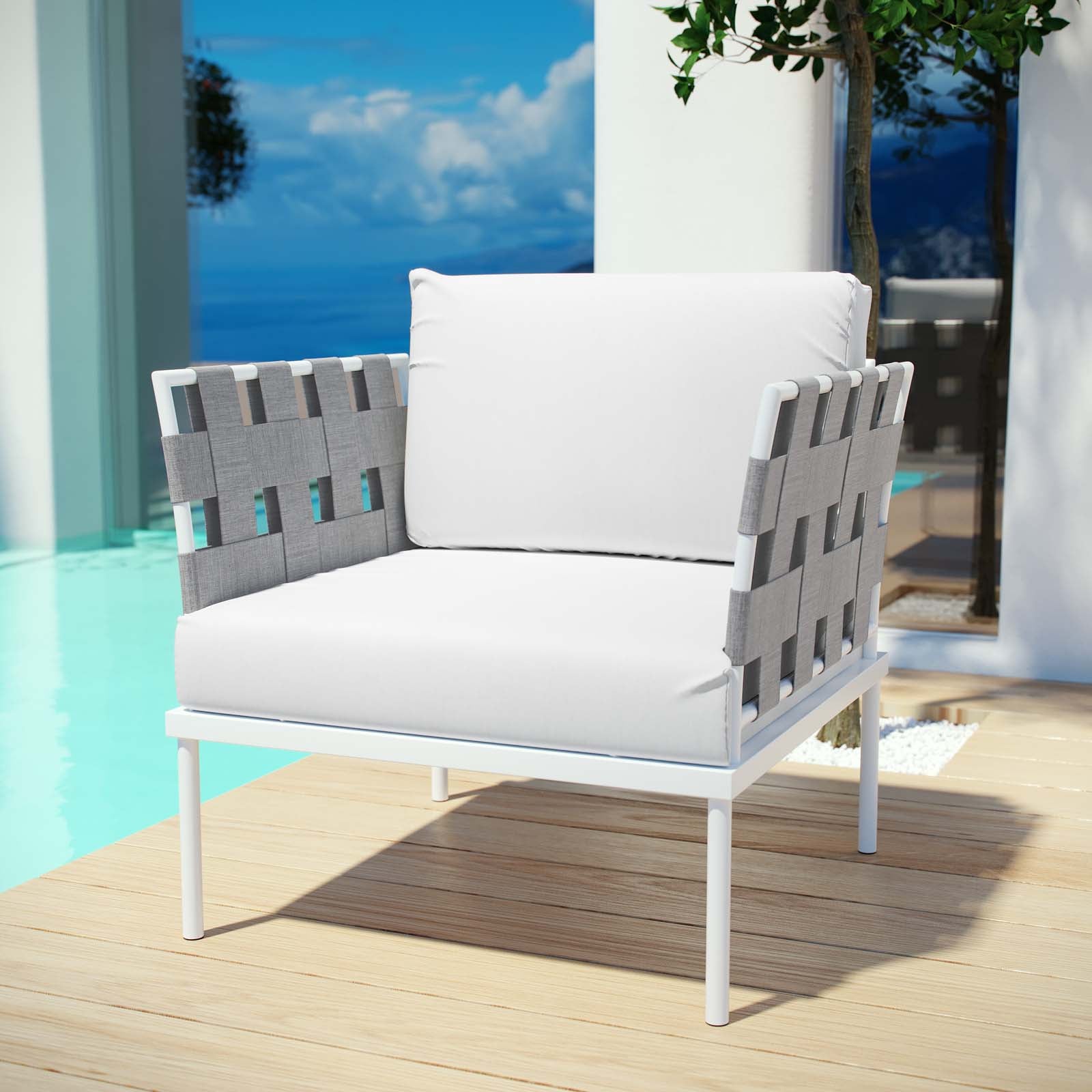 Harmony Outdoor Patio Aluminum Armchair