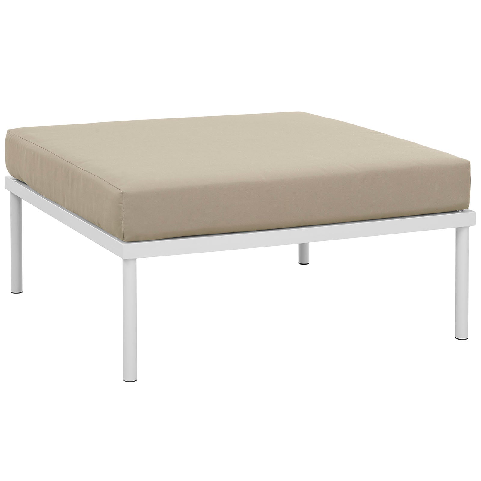 Harmony Outdoor Patio Aluminum Ottoman - East Shore Modern Home Furnishings