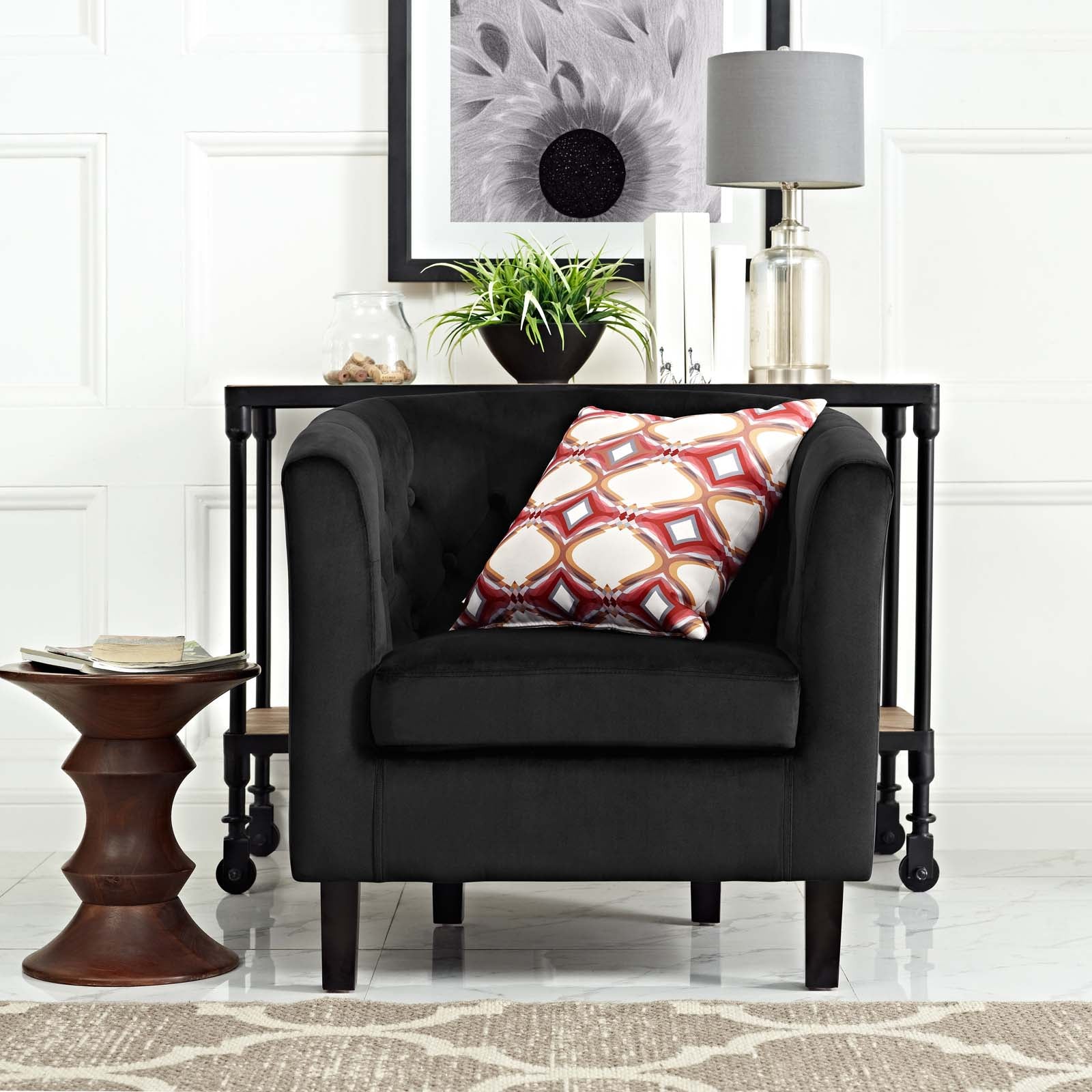 Prospect Performance Velvet Armchair - East Shore Modern Home Furnishings