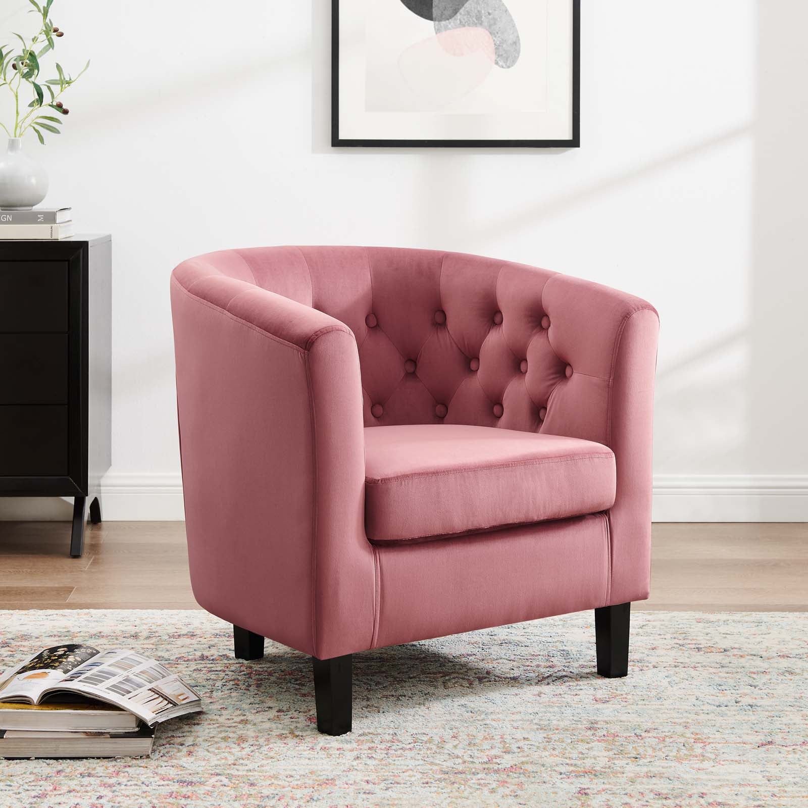 Prospect Performance Velvet Armchair - East Shore Modern Home Furnishings