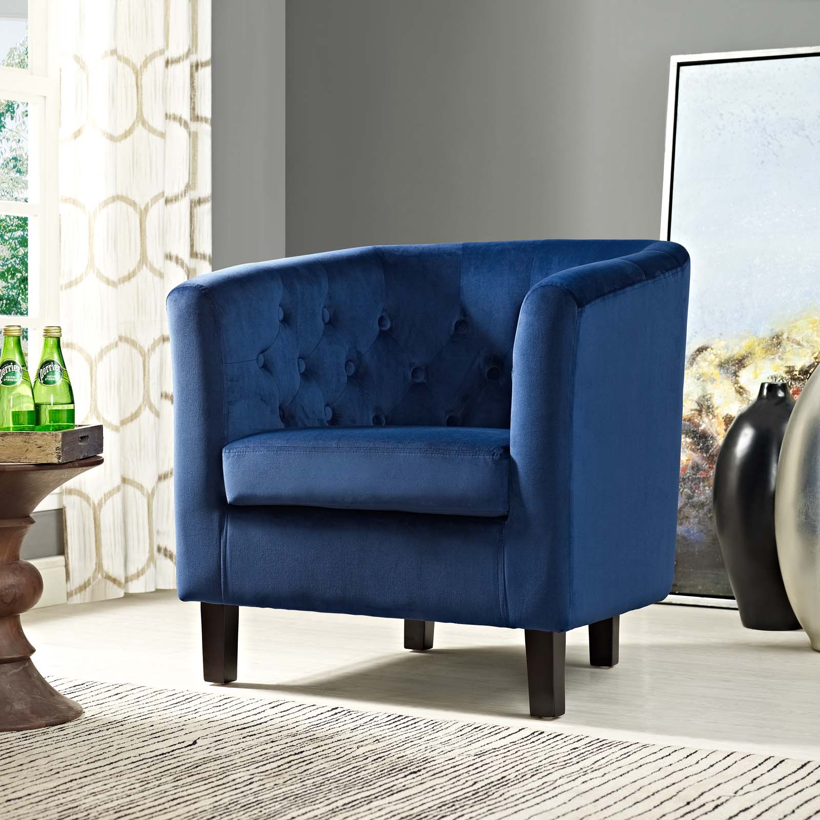 Prospect Performance Velvet Armchair - East Shore Modern Home Furnishings