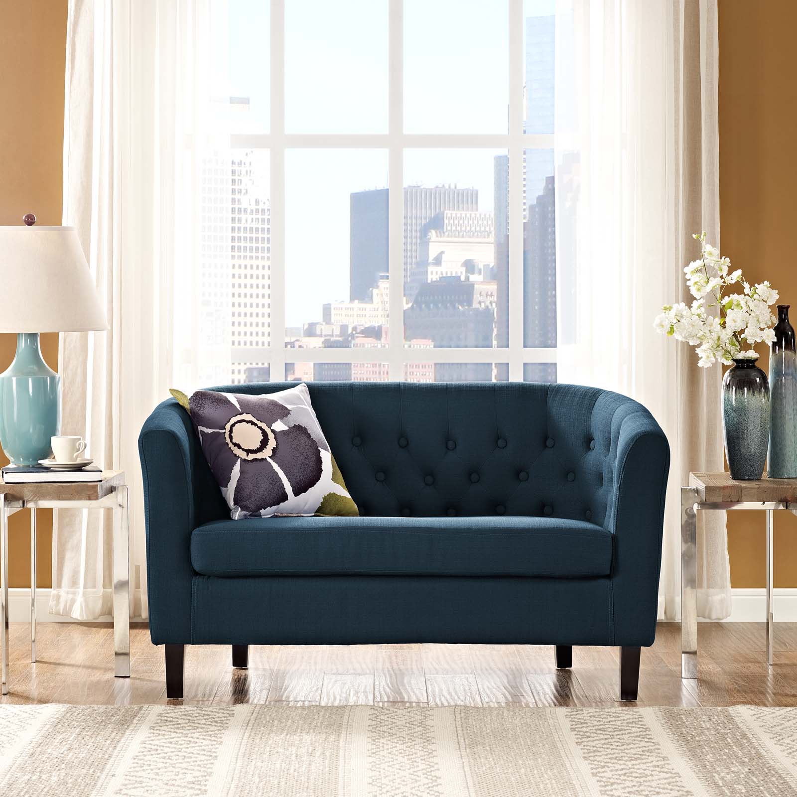 Prospect Upholstered Fabric Loveseat - East Shore Modern Home Furnishings