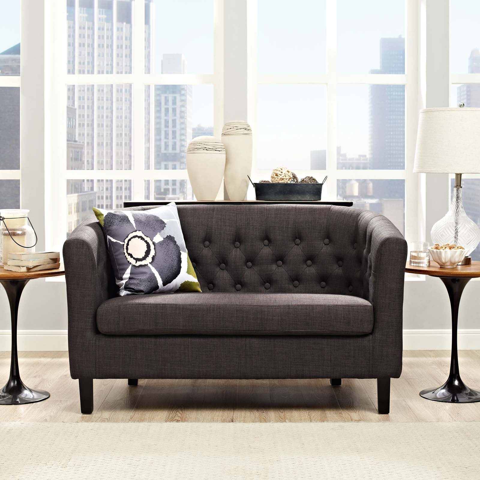 Prospect Upholstered Fabric Loveseat - East Shore Modern Home Furnishings