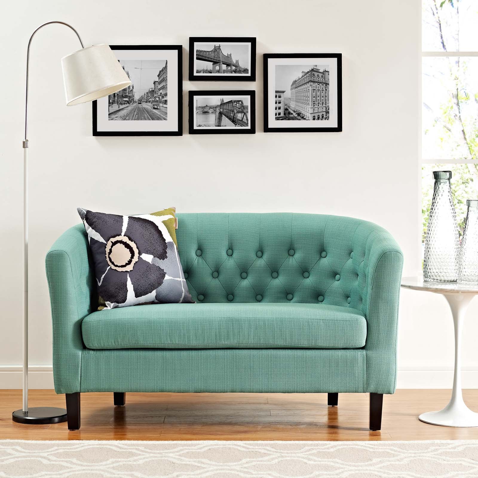 Prospect Upholstered Fabric Loveseat - East Shore Modern Home Furnishings