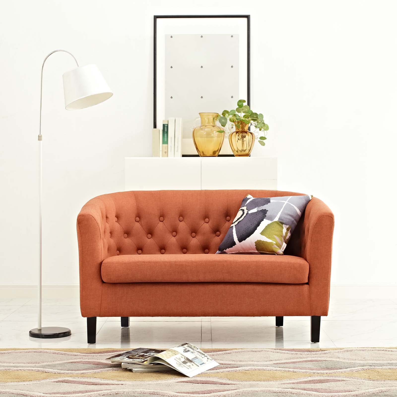 Prospect Upholstered Fabric Loveseat - East Shore Modern Home Furnishings