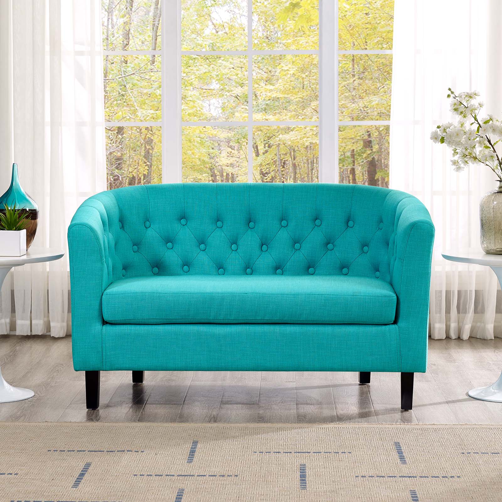 Prospect Upholstered Fabric Loveseat - East Shore Modern Home Furnishings