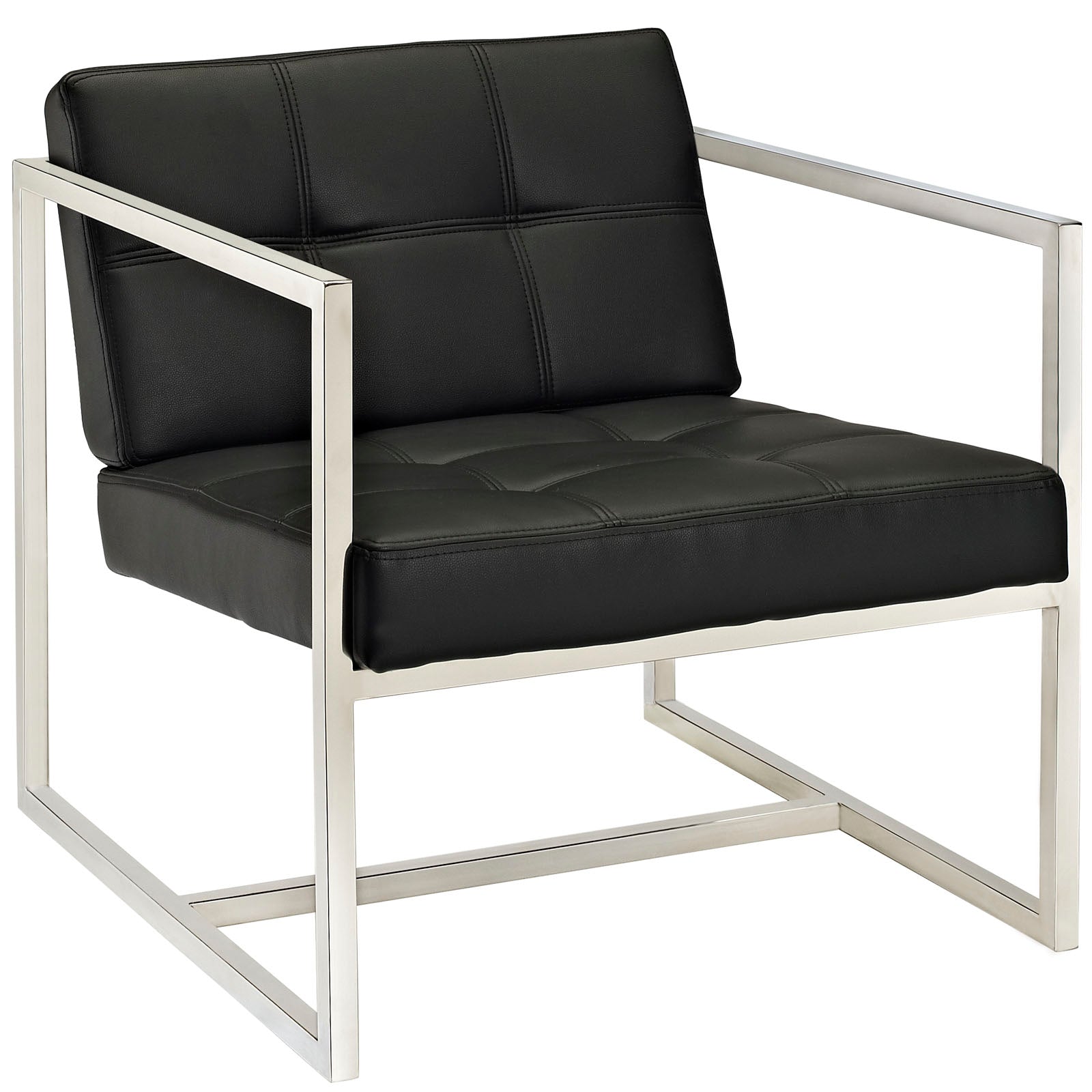 Hover Upholstered Vinyl Lounge Chair - East Shore Modern Home Furnishings