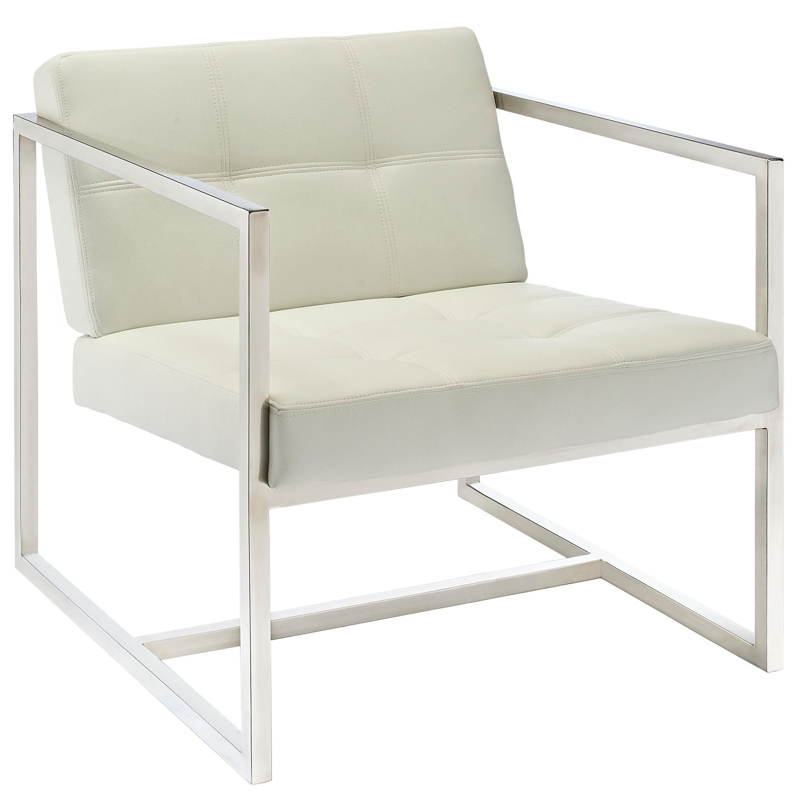 Hover Upholstered Vinyl Lounge Chair - East Shore Modern Home Furnishings